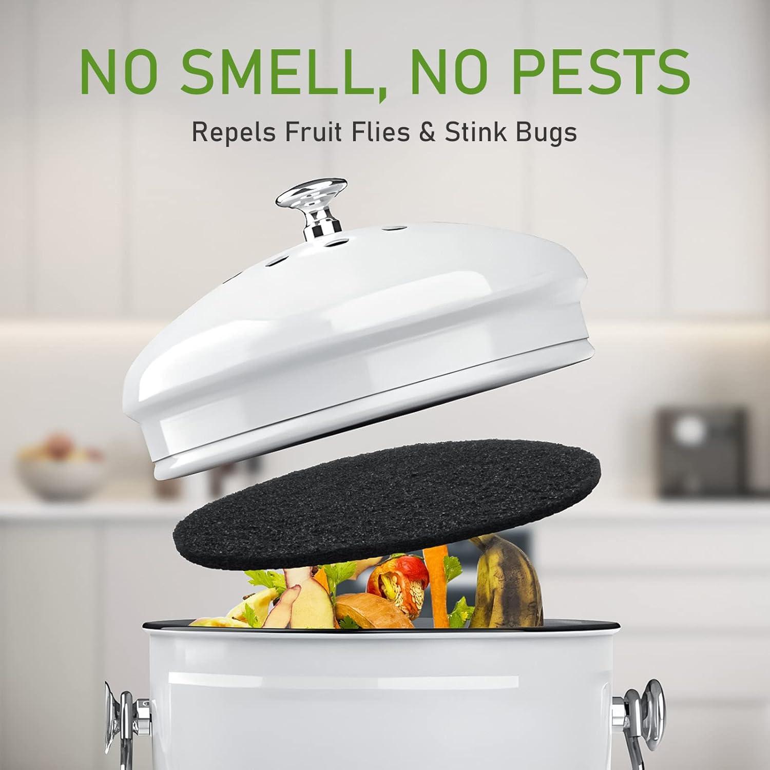 Paquete de 10 Filtros de Carbón Activado Pocurhi 17 cm