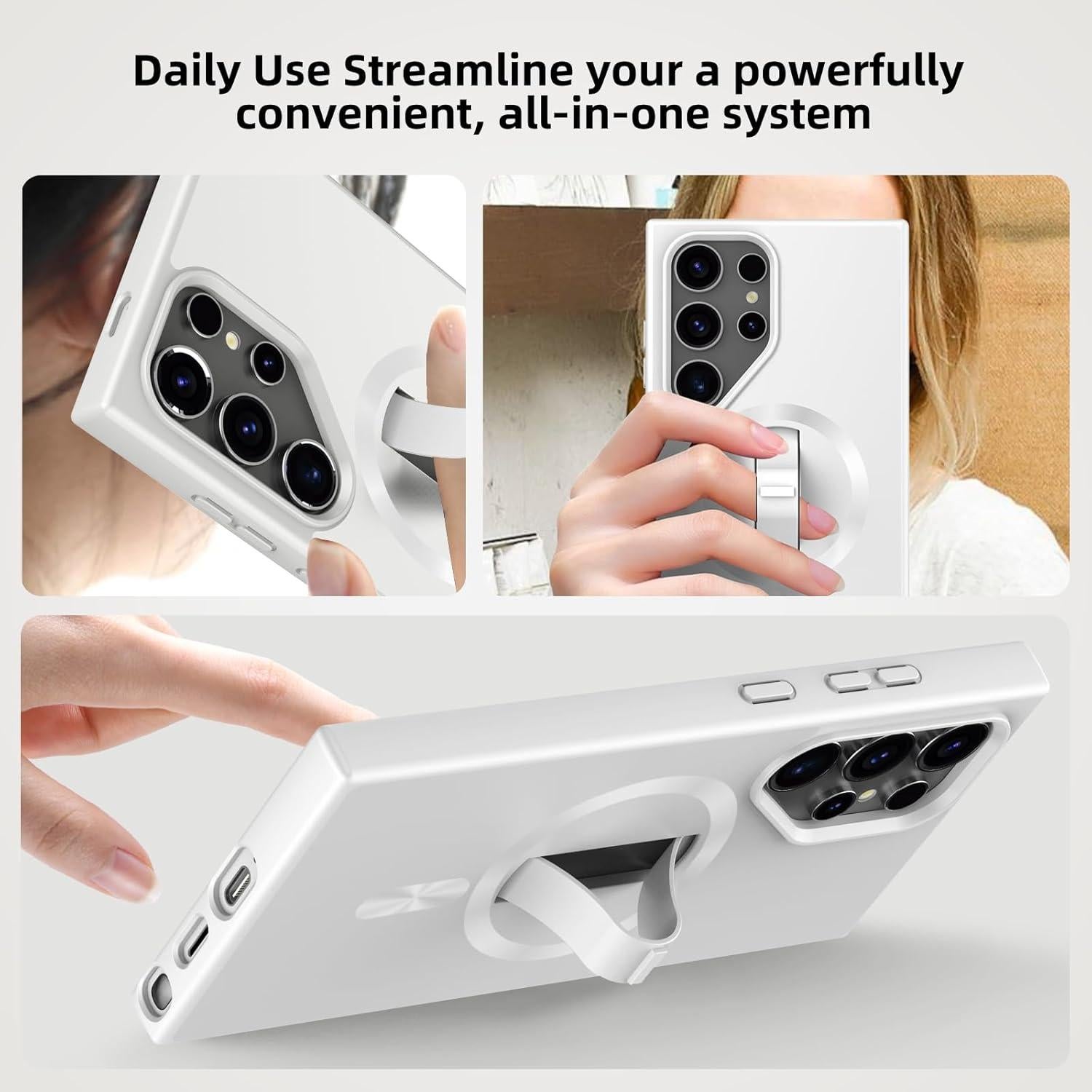 Funda Magnética AUROX para Samsung Galaxy S24 con Soporte Invisible