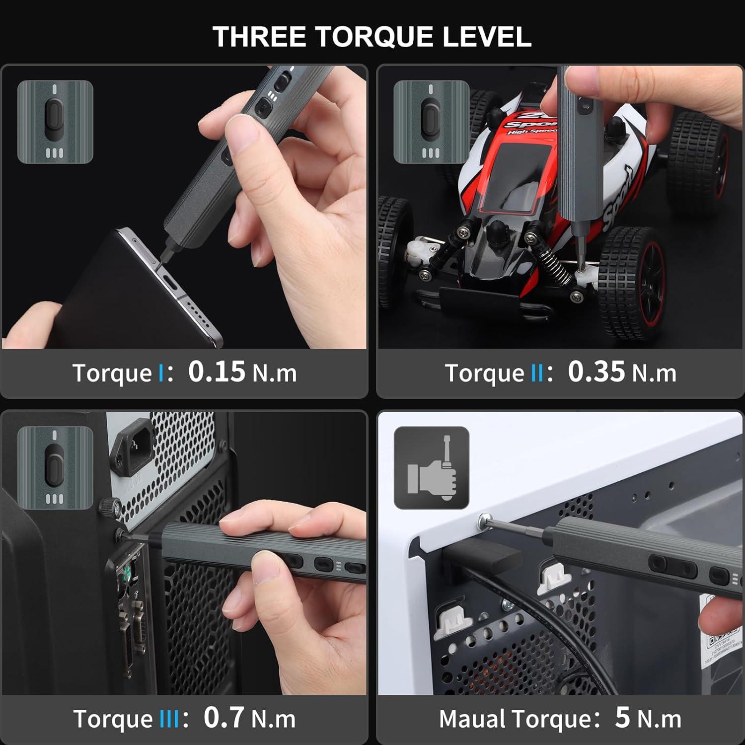 Destornillador Eléctrico STREBITO 155 Piezas Precisión