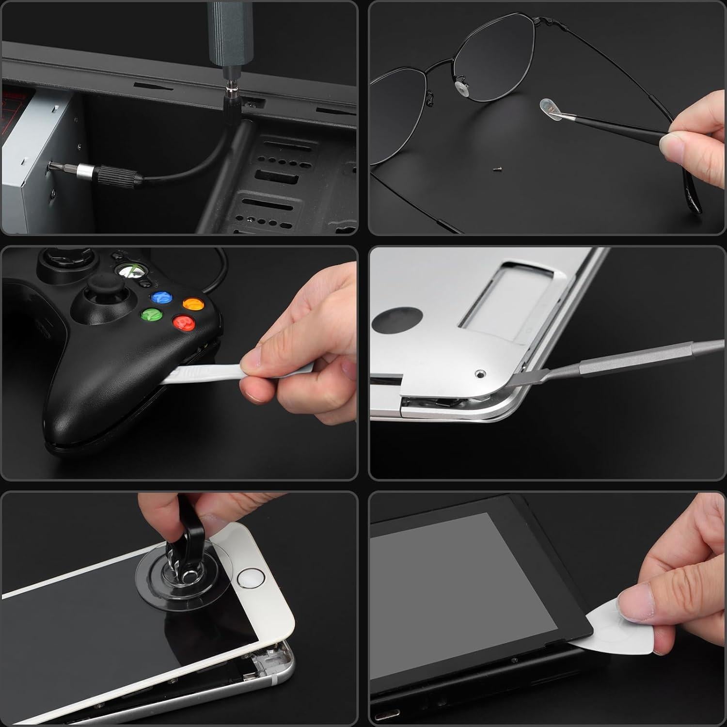 Destornillador Eléctrico STREBITO 155 Piezas Precisión