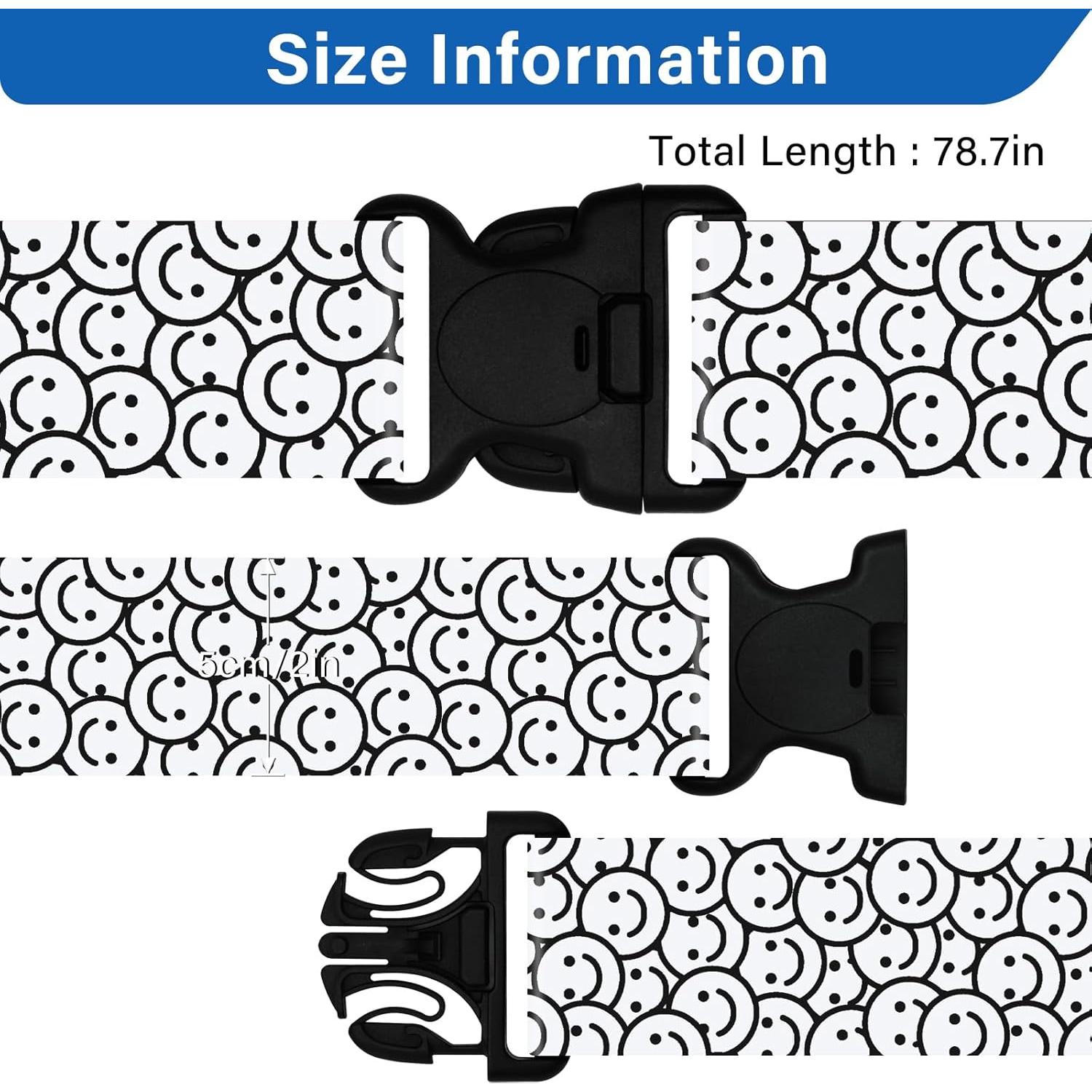 Correas de Equipaje Leehoom 2 Paquetes 5cm x 198cm Nylon
