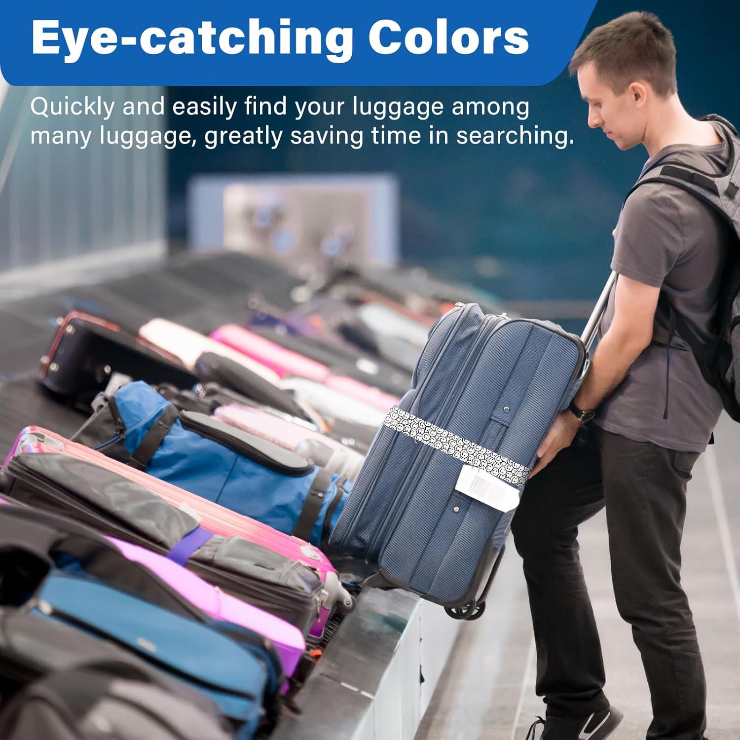 Correas de Equipaje Leehoom 2 Paquetes 5cm x 198cm Nylon