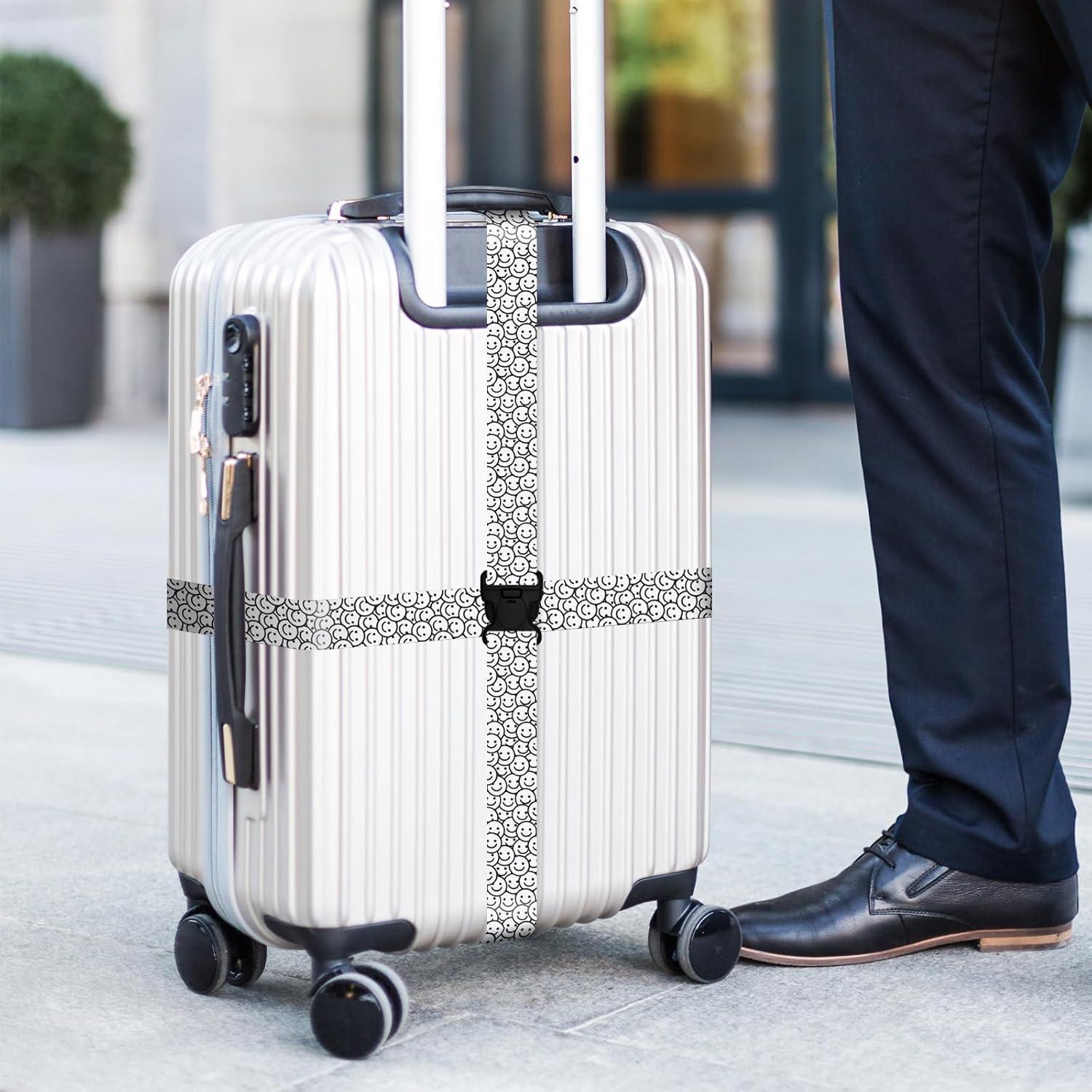 Correas de Equipaje Leehoom 2 Paquetes 5cm x 198cm Nylon