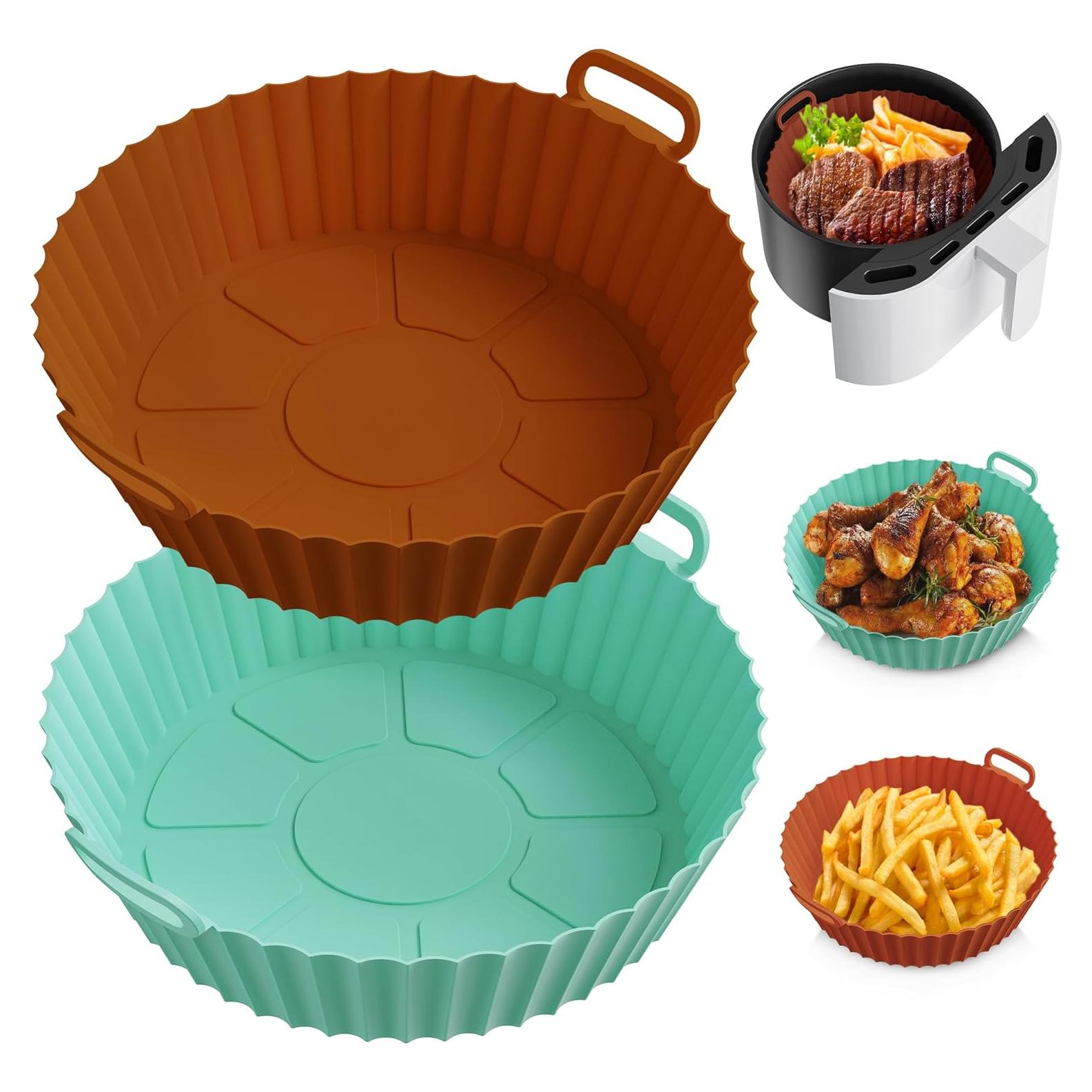 Rejillas de Silicona ME.FAN para Freidora de Aire 21.5 cm - 2 Piezas