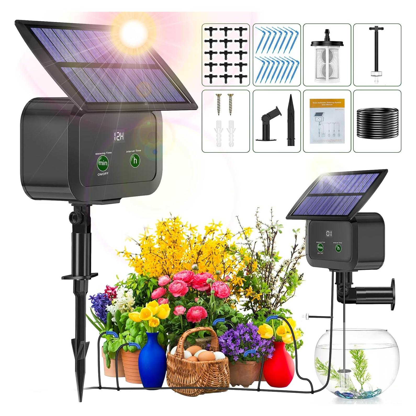 Sistema de Riego por Goteo Solar Srygery BSV-IC015 15 Plantas