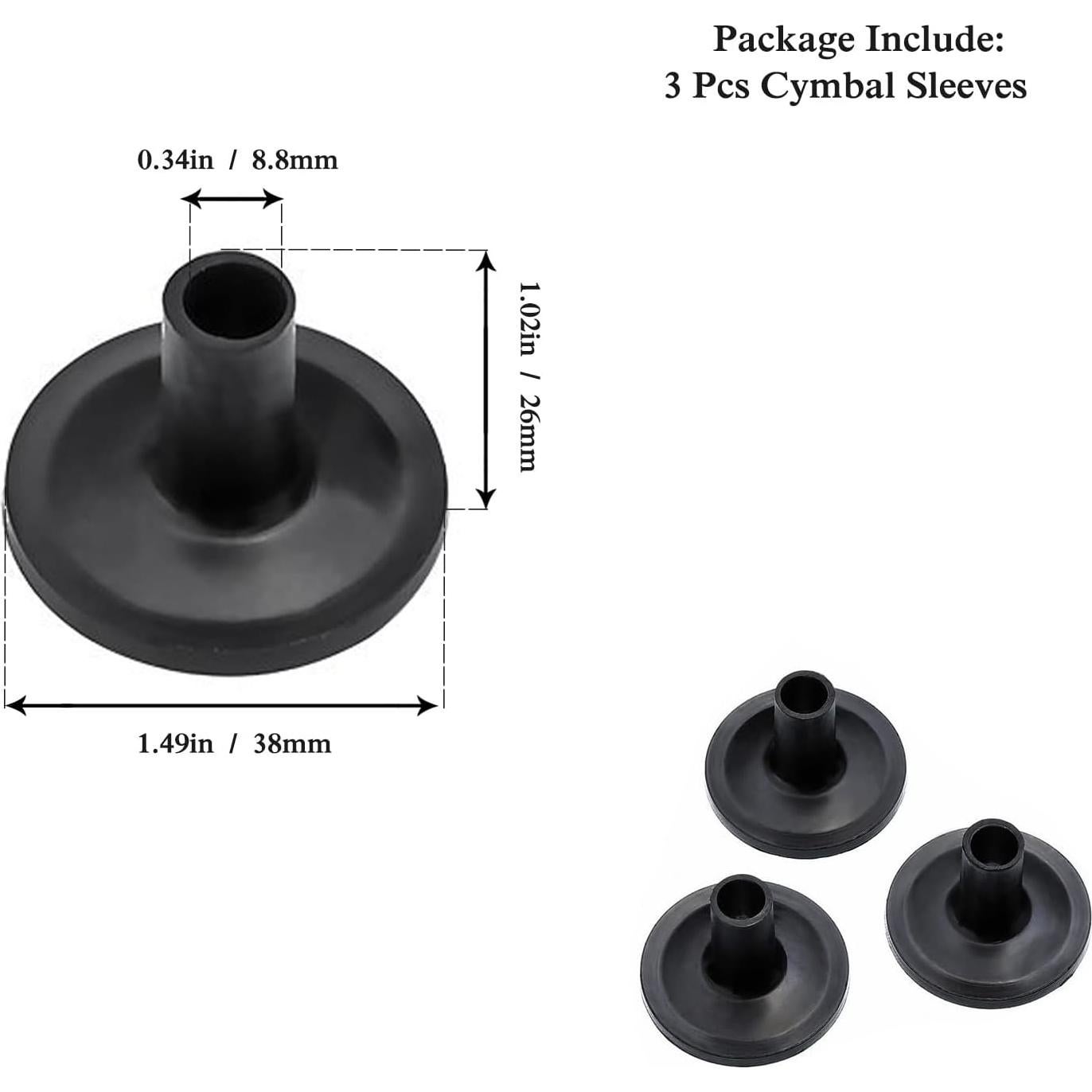 Kit de Accesorios para Batería Meideal 18 Piezas Fieltros y Tuercas