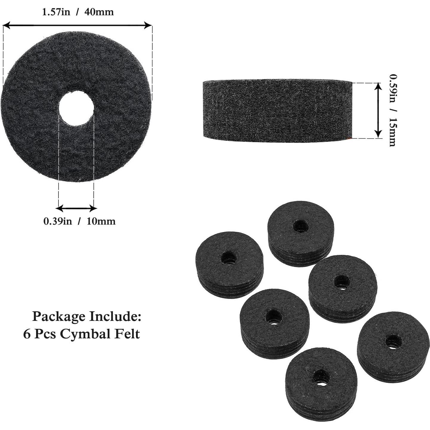 Kit de Accesorios para Batería Meideal 18 Piezas Fieltros y Tuercas