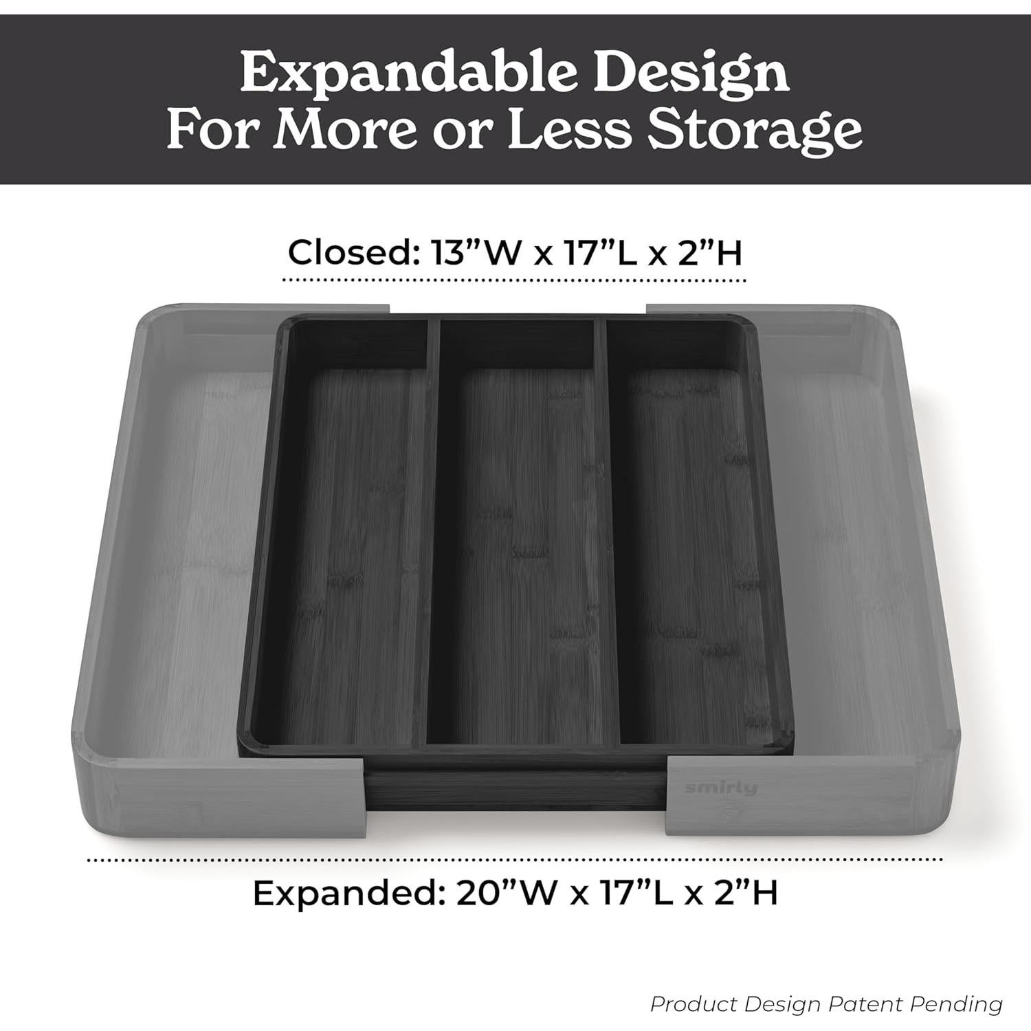 Organizador de Cajones de Cocina SMIRLY Expandible 5 Compartimentos