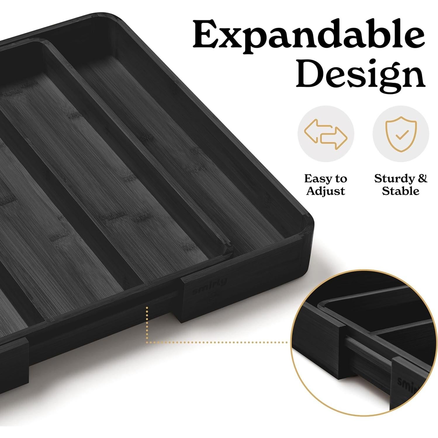 Organizador de Cajones de Cocina SMIRLY Expandible 5 Compartimentos