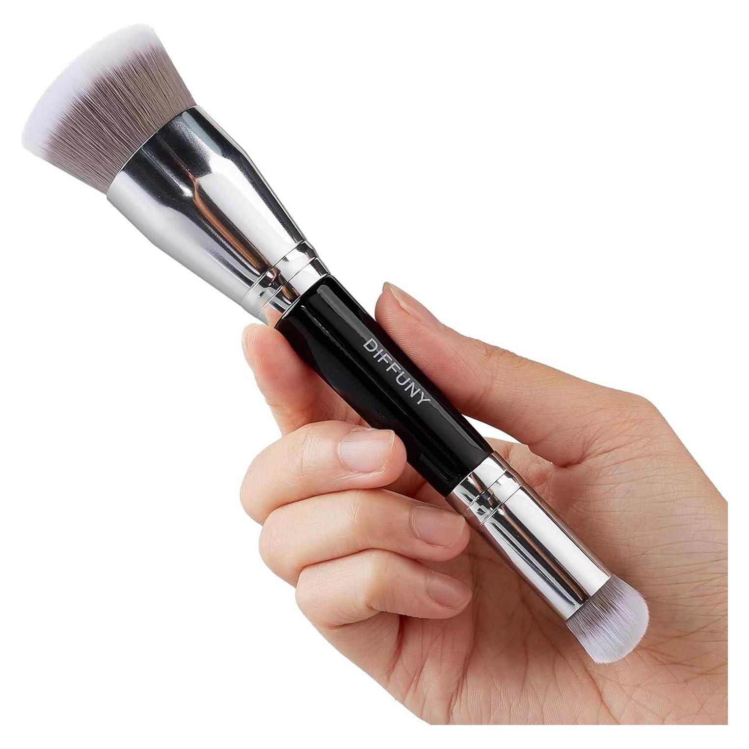 Brocha de Maquillaje Doble Cara DIFFUNY Kabuki 17.78cm