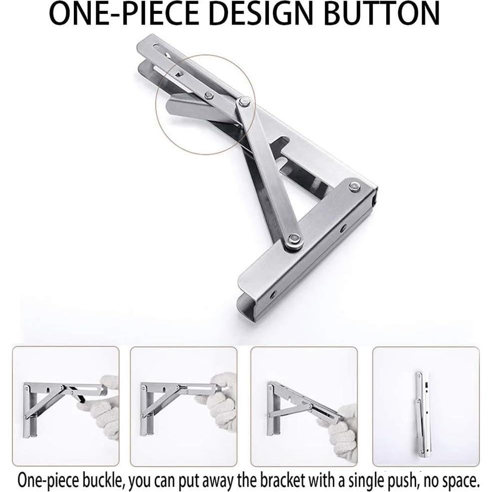 Soporte Plegable Storystore de Acero Inoxidable 20 cm - Carga 250 kg