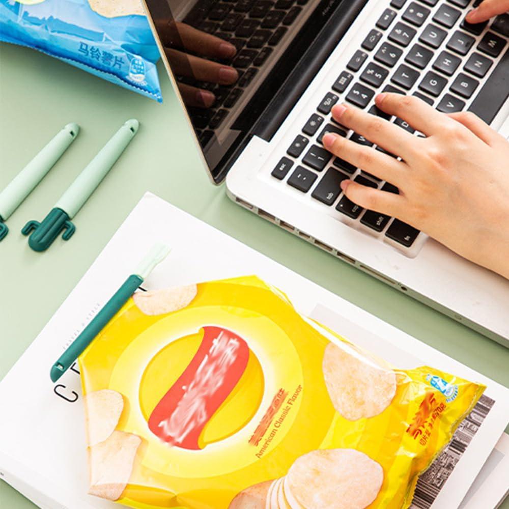 Clip de Sellado Magnético OULIGET en Forma de Cactus - 2 Piezas