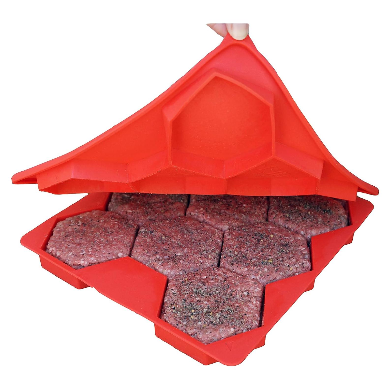 Prensa de Hamburguesas Shape+Store 8-en-1 0.91 kg Rojo