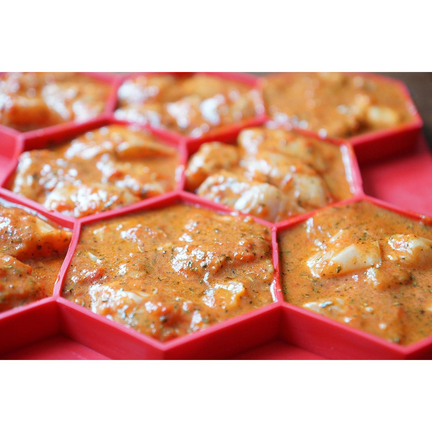 Prensa de Hamburguesas Shape+Store 8-en-1 0.91 kg Rojo