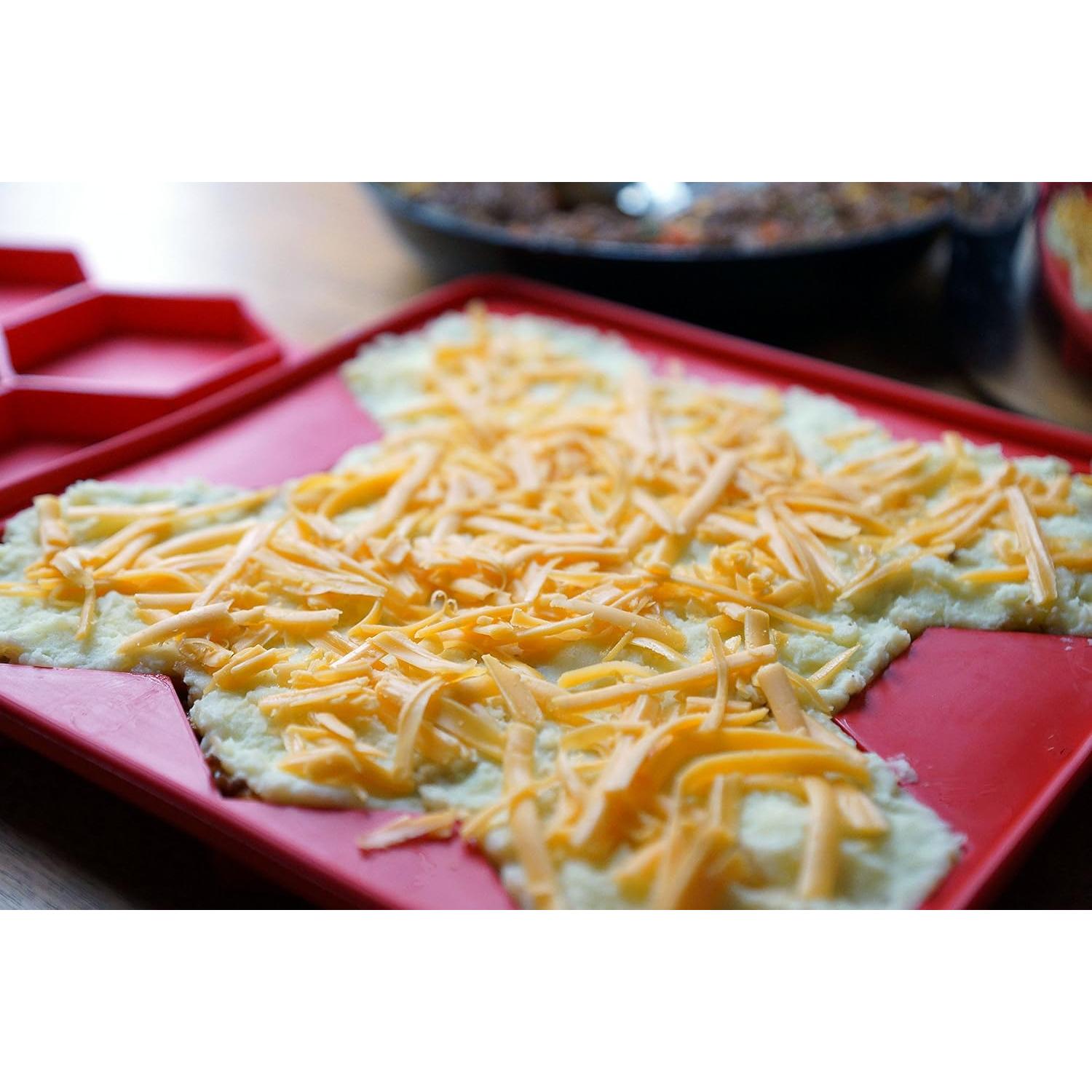 Prensa de Hamburguesas Shape+Store 8-en-1 0.91 kg Rojo