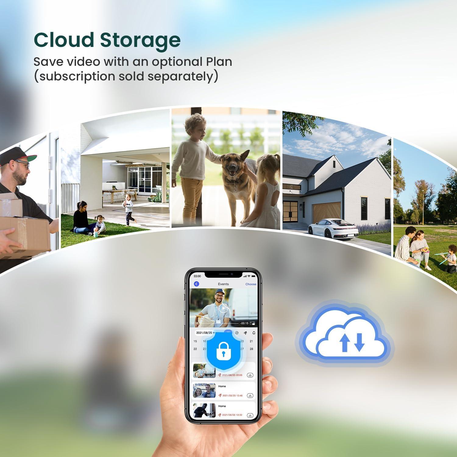 Cámara de Timbre de Video WiFi FineLuck T50 1080p Negra