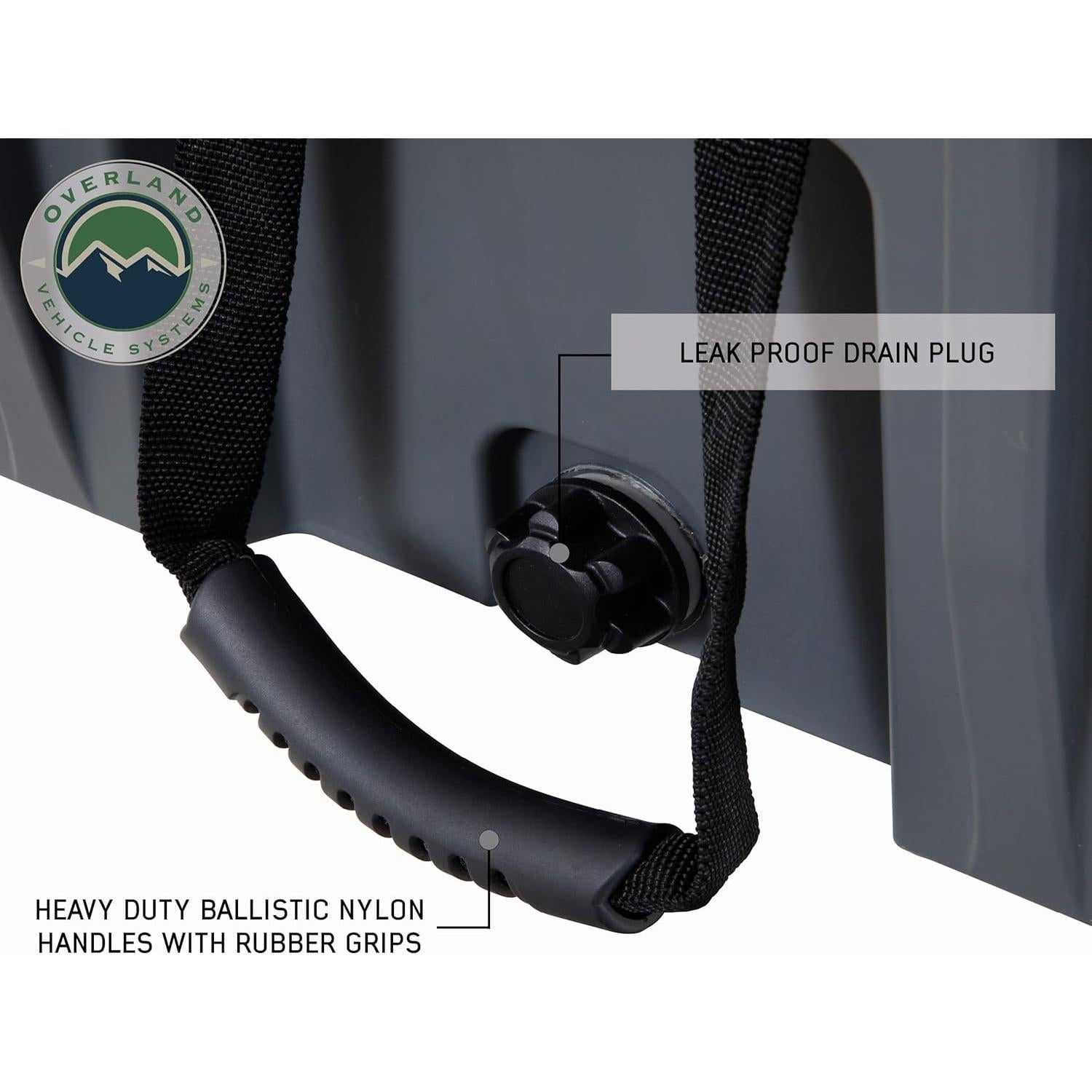 Caja Seco 53 QT Overland Vehicle Systems Gris Impermeable