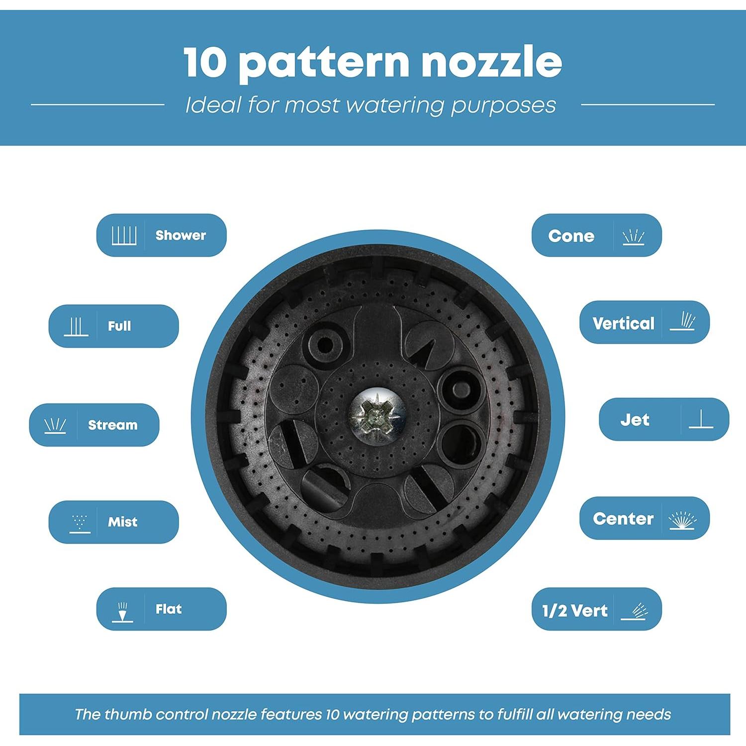 Boquilla de Manguera INNAV8 10 Patrones Control Dedo 0.26 kg