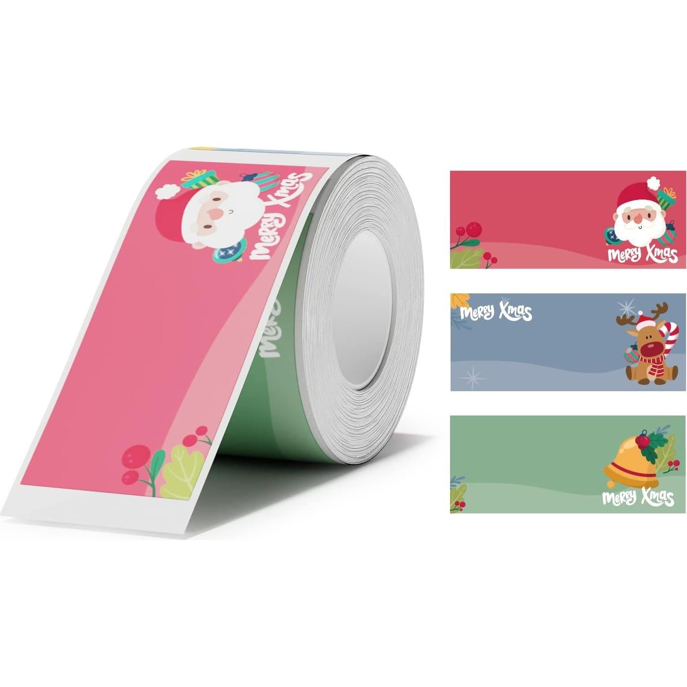 Etiquetas Térmicas NIIMBOT D101 110 Hojas Navidad 25x60mm