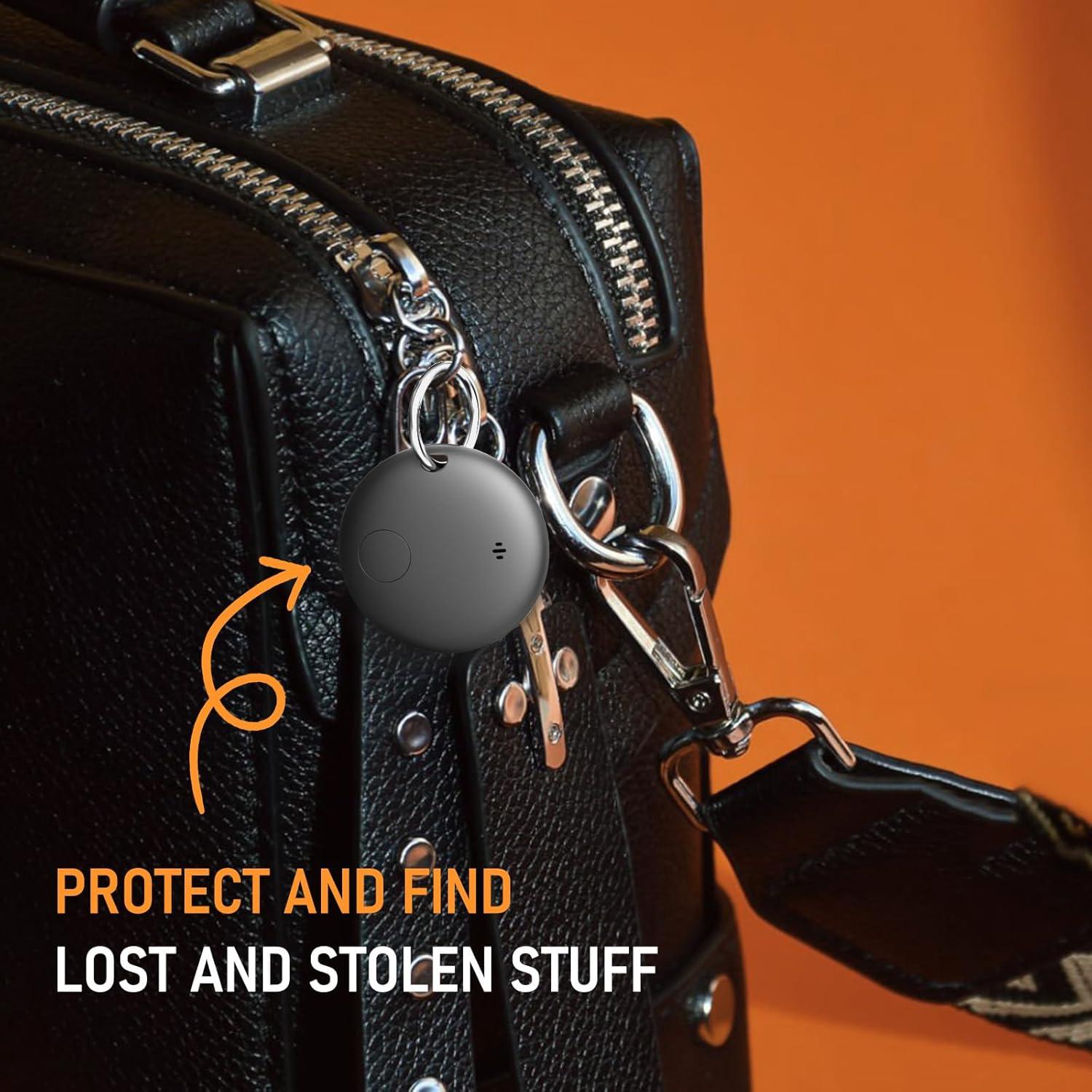 Air Tag Alternative: Smart Bluetooth Tracker for Apple Find My No Monthly Fee, Item Finder for Keys, Luggage, Bags & Pets, Precision Tracking, IP68 Waterproof Design (iOS Only)