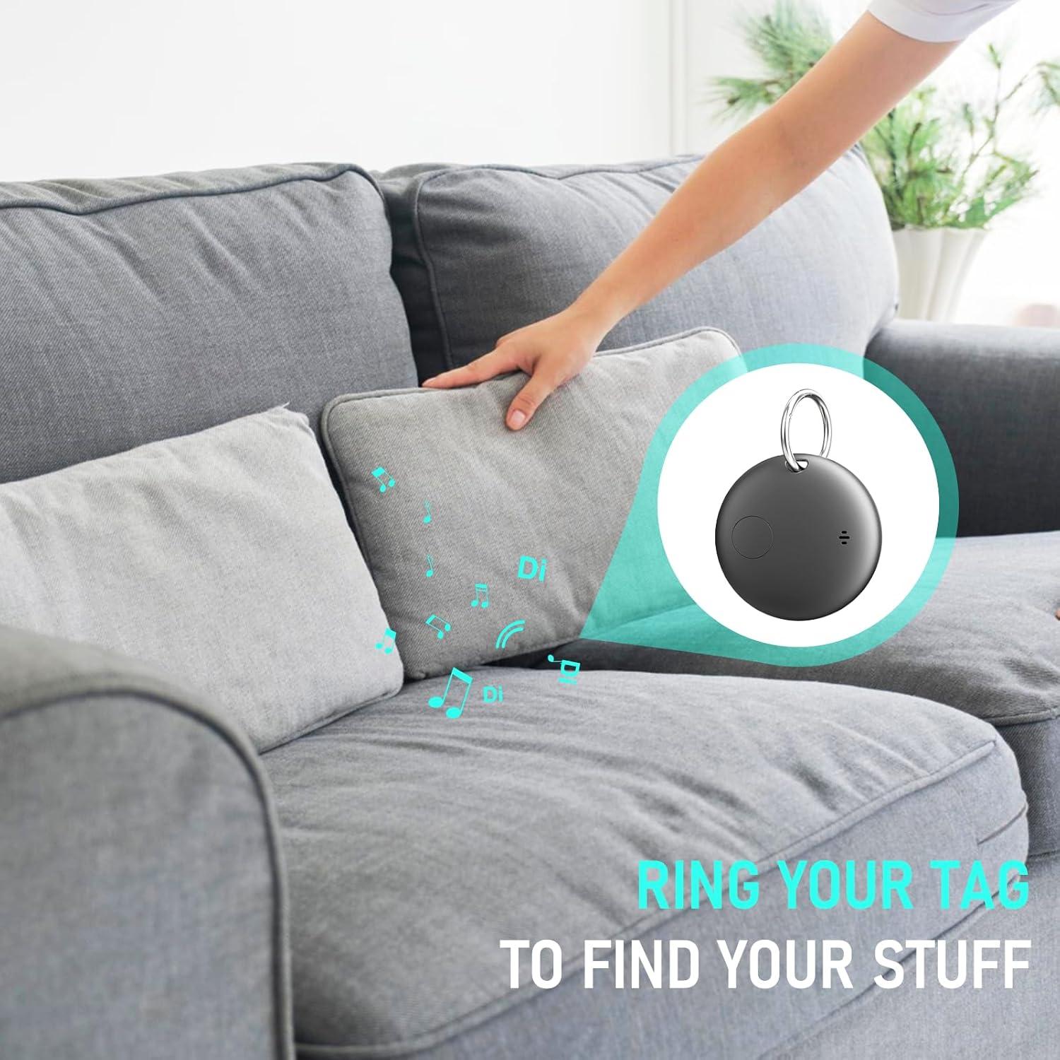 Air Tag Alternative: Smart Bluetooth Tracker for Apple Find My No Monthly Fee, Item Finder for Keys, Luggage, Bags & Pets, Precision Tracking, IP68 Waterproof Design (iOS Only)