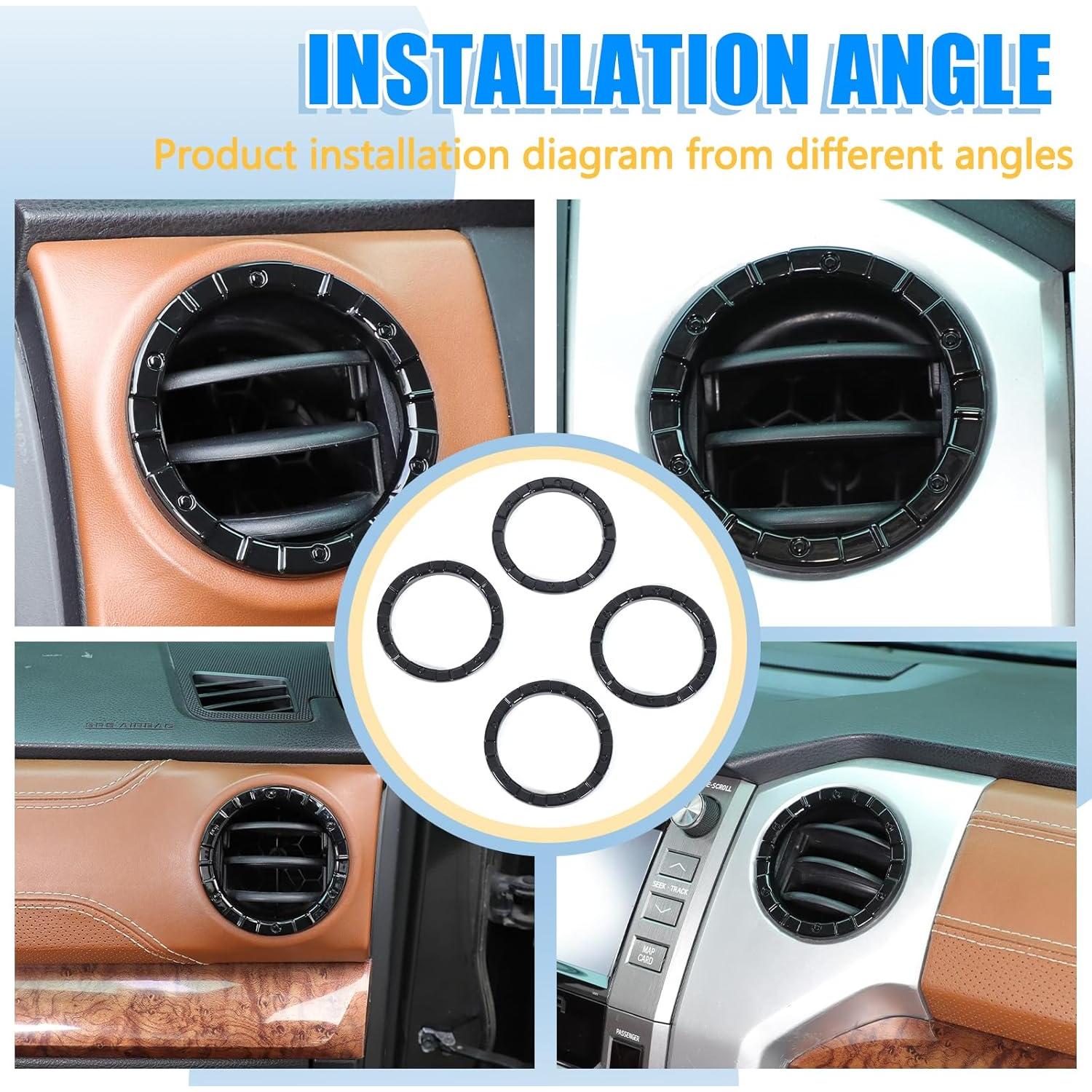 Recubrimiento Anillo Salida Aire Toyota Tundra 2014-2021 LLKUANG