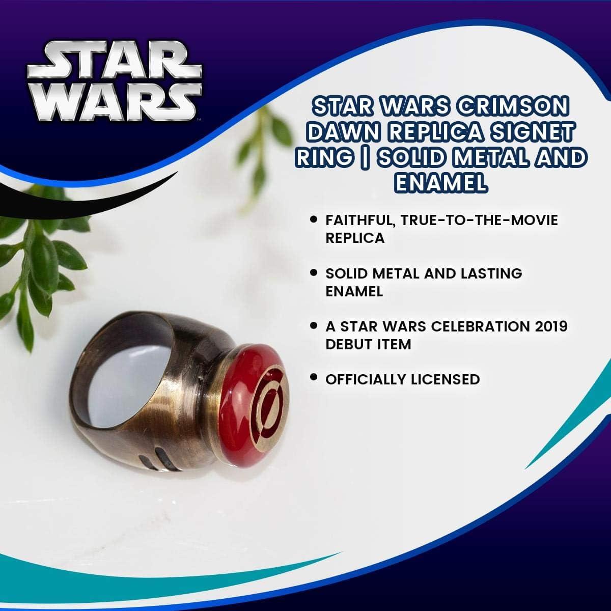 Anillo de Signet Crimson Dawn Star Wars | Metal Sólido