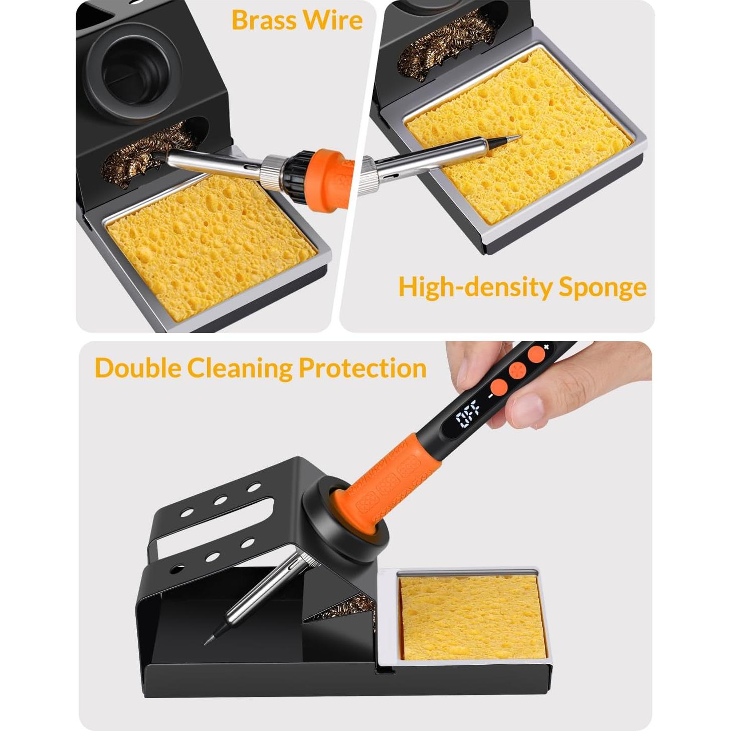 Kit de Soldador Aucanla 100W Control Digital Portátil