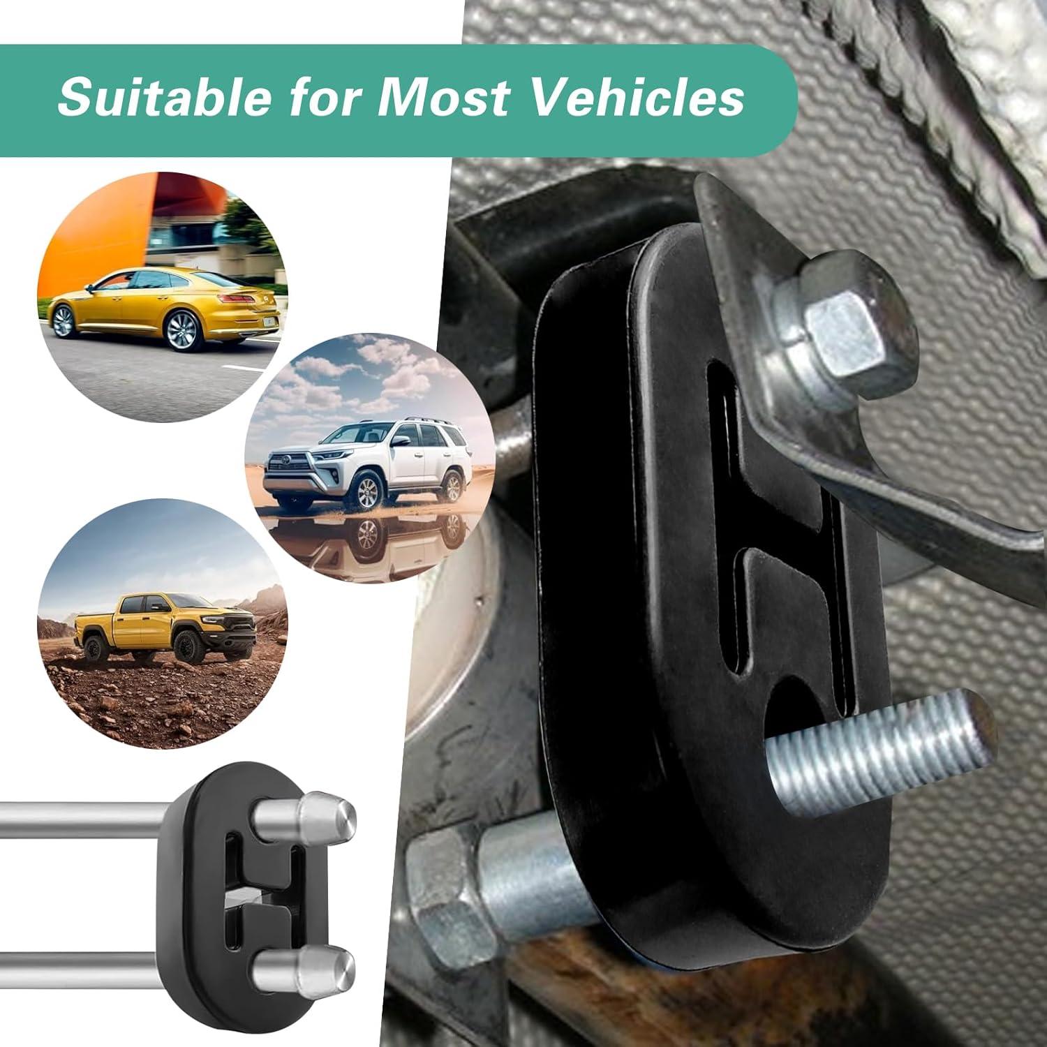 Soporte de goma para escape Damwot 11mm 2PCS universal