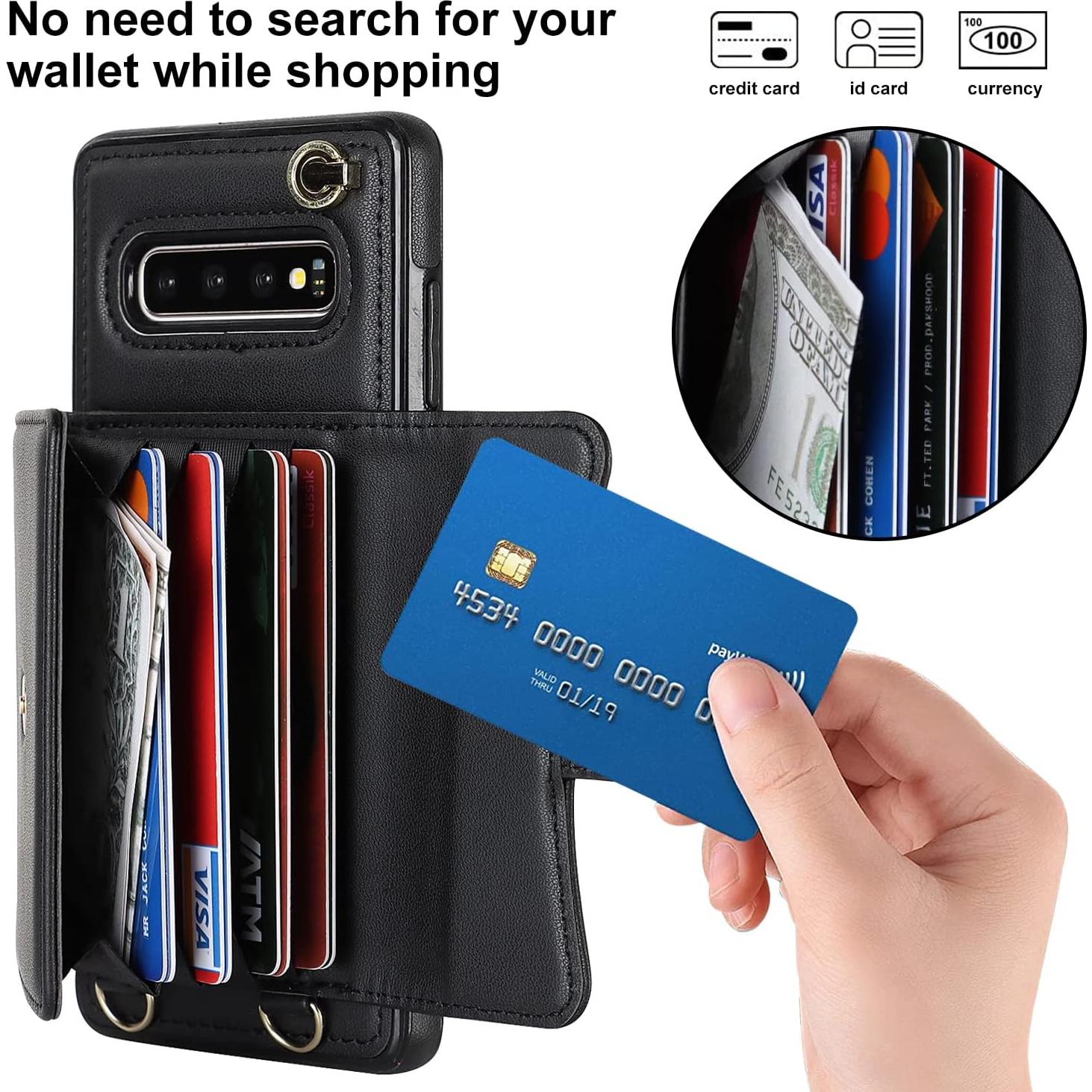 Funda Asuwish para Samsung Galaxy S10 Plus con bloqueo RFID