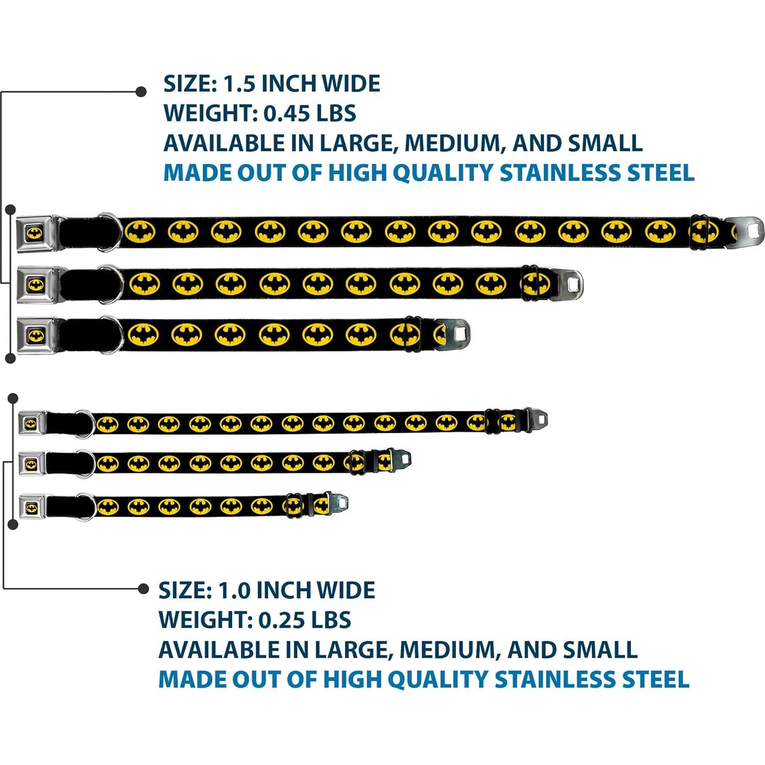 Collar para Perros DC Comics Batman 24.1-33 cm 2.5 cm Ancho