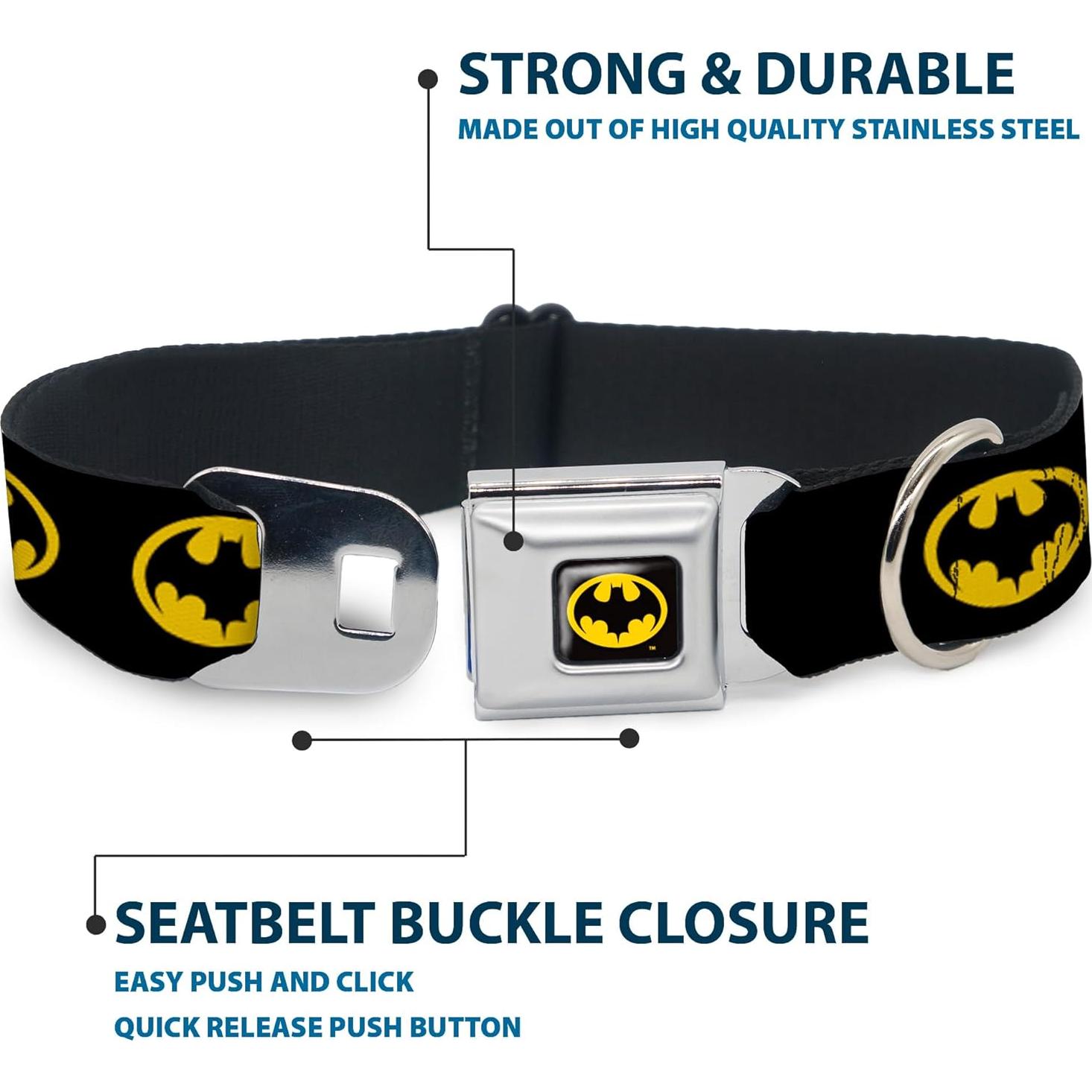 Collar para Perros DC Comics Batman 24.1-33 cm 2.5 cm Ancho