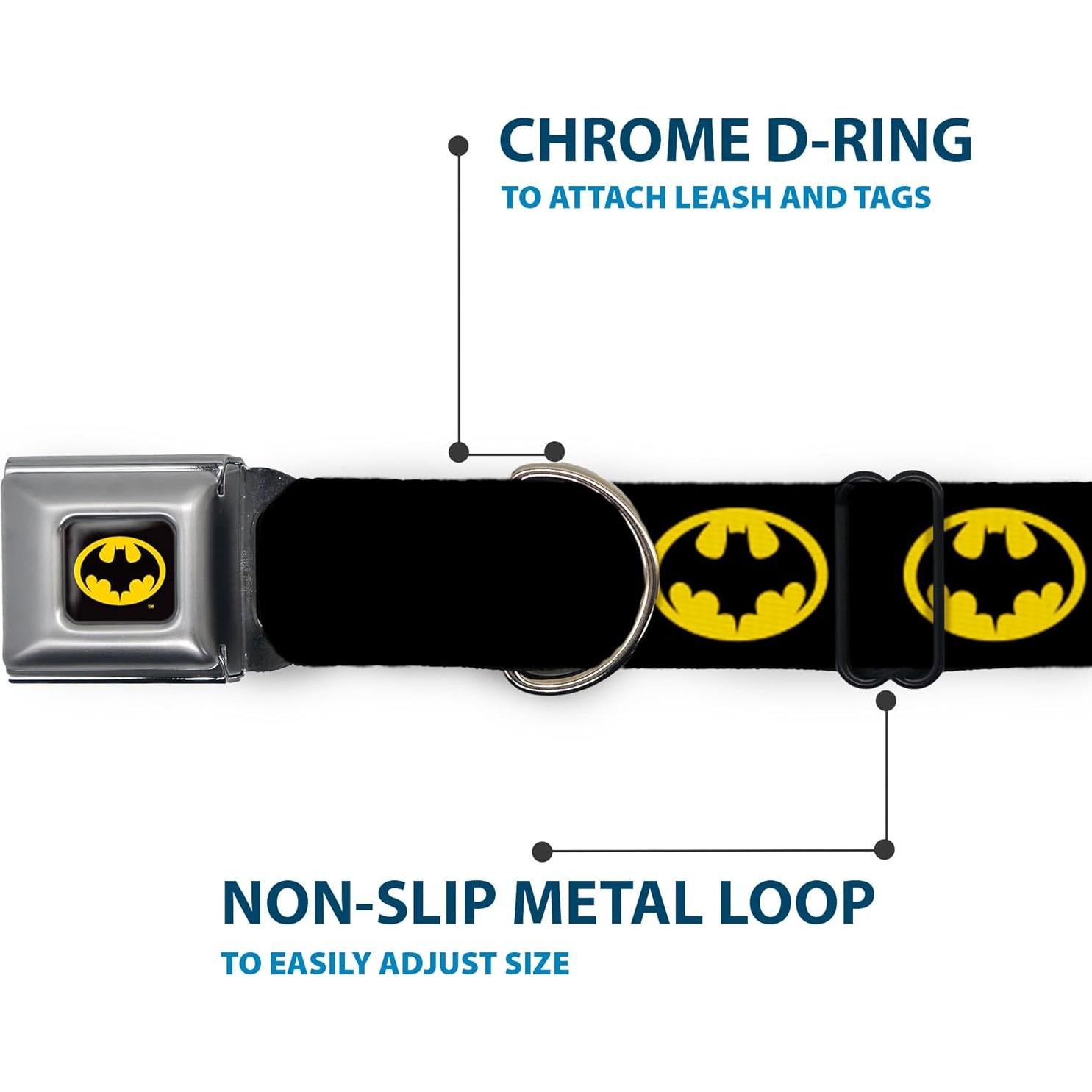 Collar para Perros DC Comics Batman 24.1-33 cm 2.5 cm Ancho