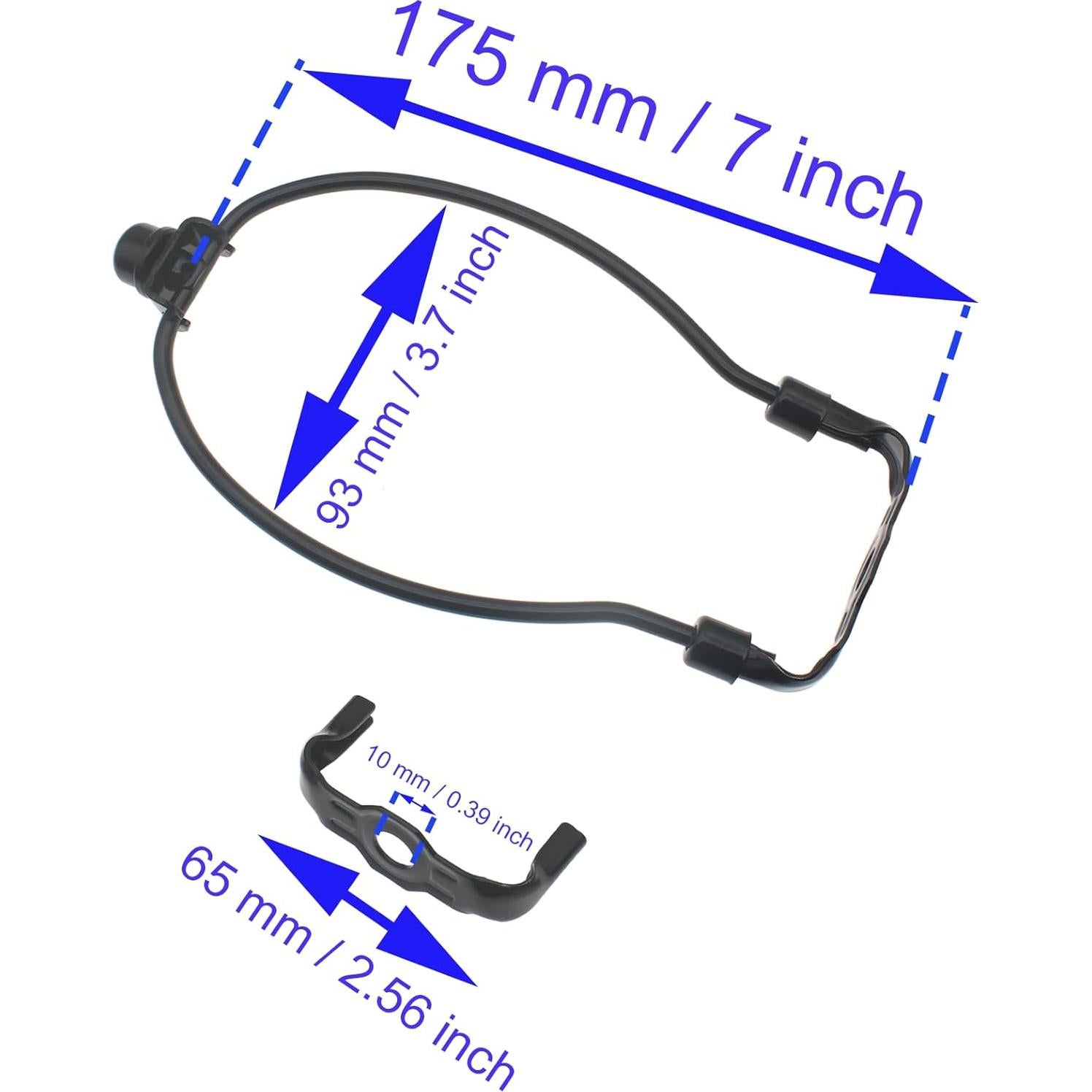 Soporte de Arpa para Lámpara HAJXZH 17.78 cm Negro