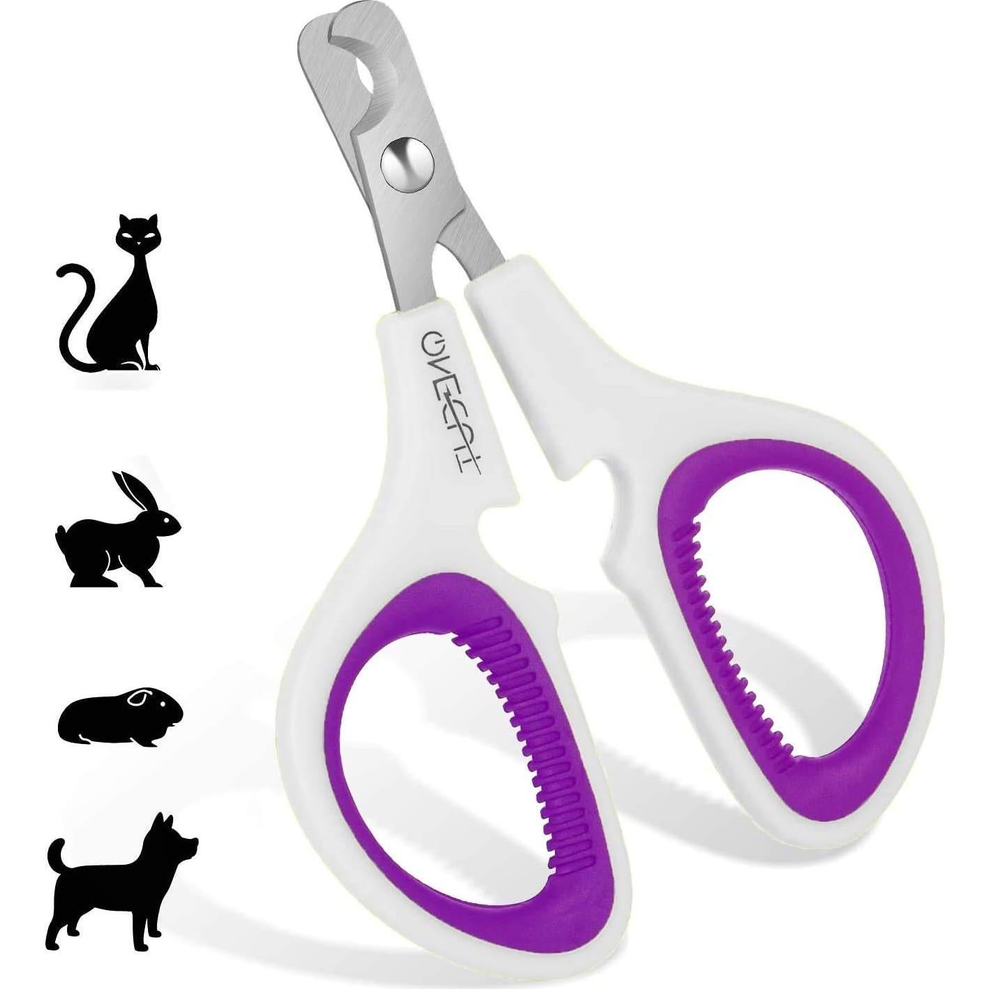 Cortauñas para Mascotas OneCut - Afilado y Seguro, Púrpura