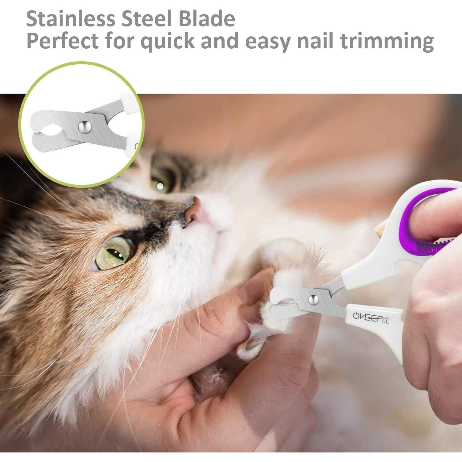 Cortauñas para Mascotas OneCut - Afilado y Seguro, Púrpura