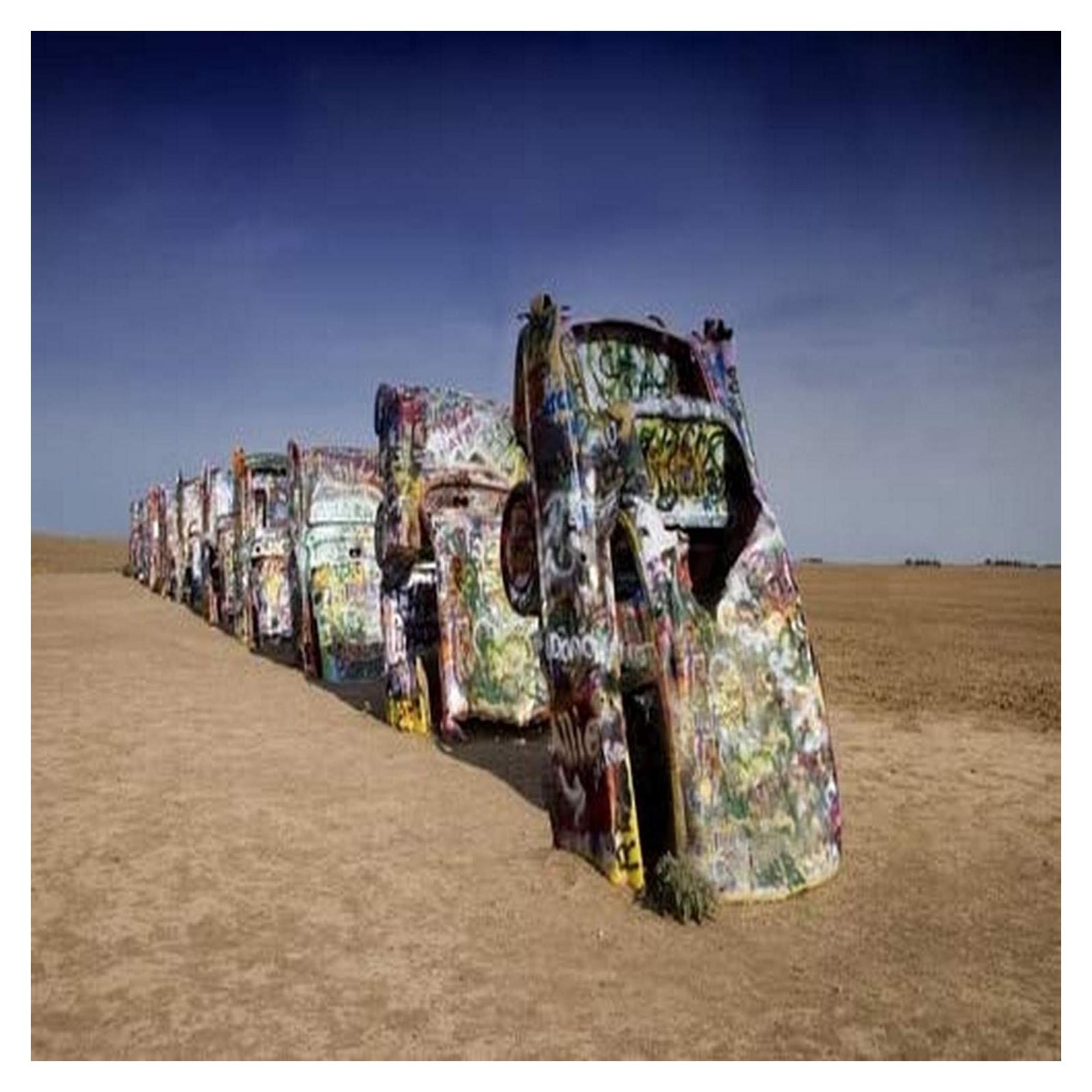 Impresión Cadillacs Ant Farm 60x91 cm Decoración