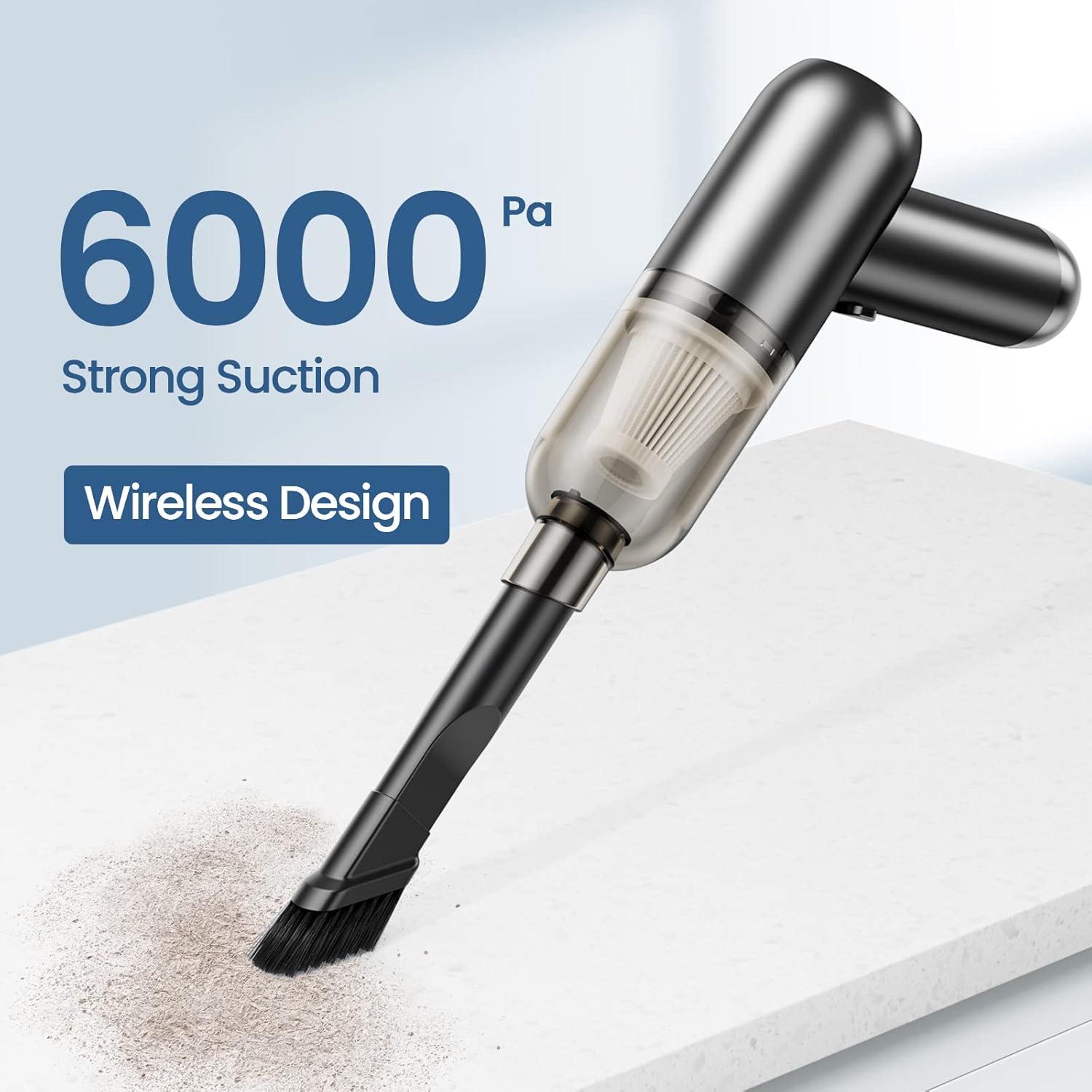 Aspiradora de Mano Portátil Shinebella SUSTCV1BK 6000Pa