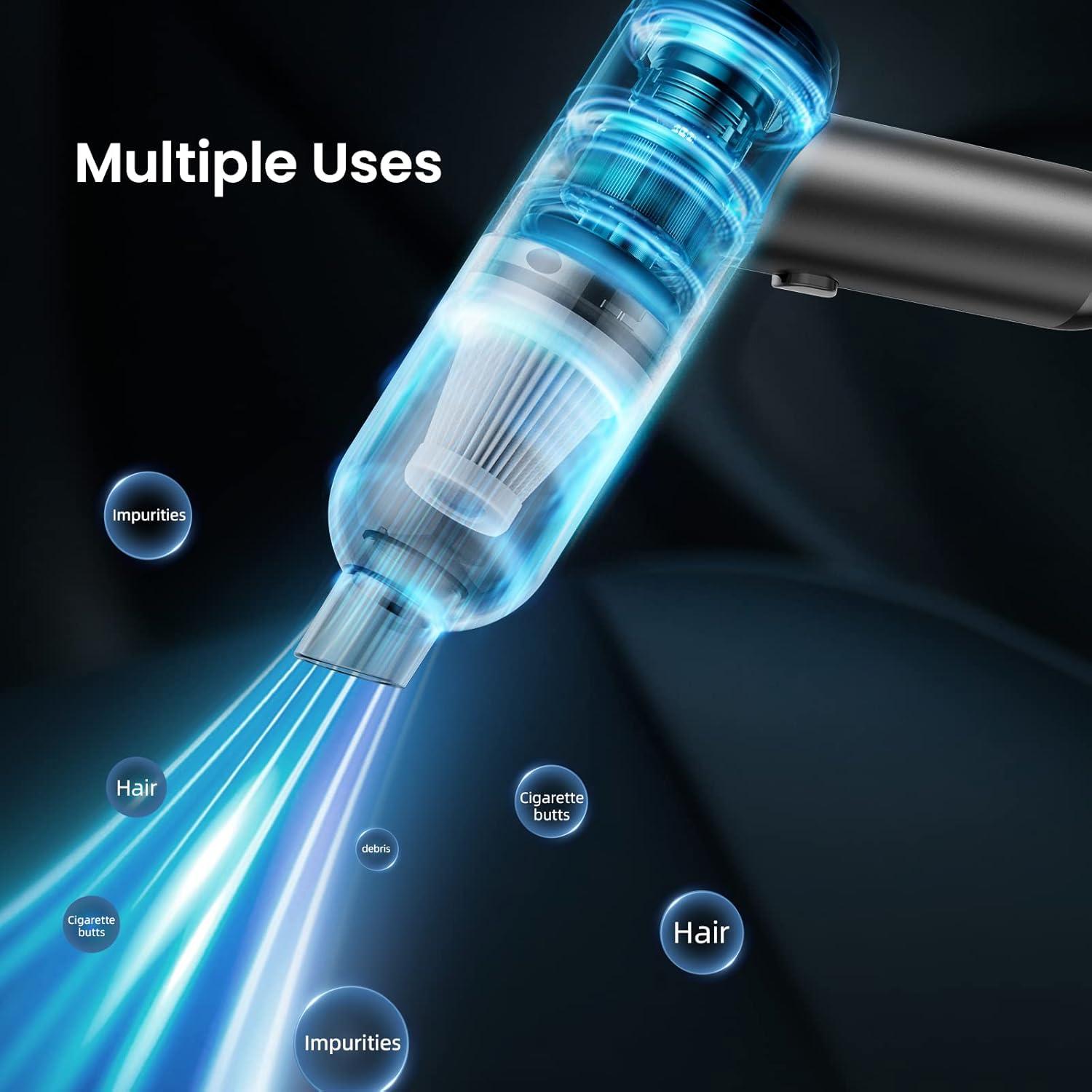 Aspiradora de Mano Portátil Shinebella SUSTCV1BK 6000Pa