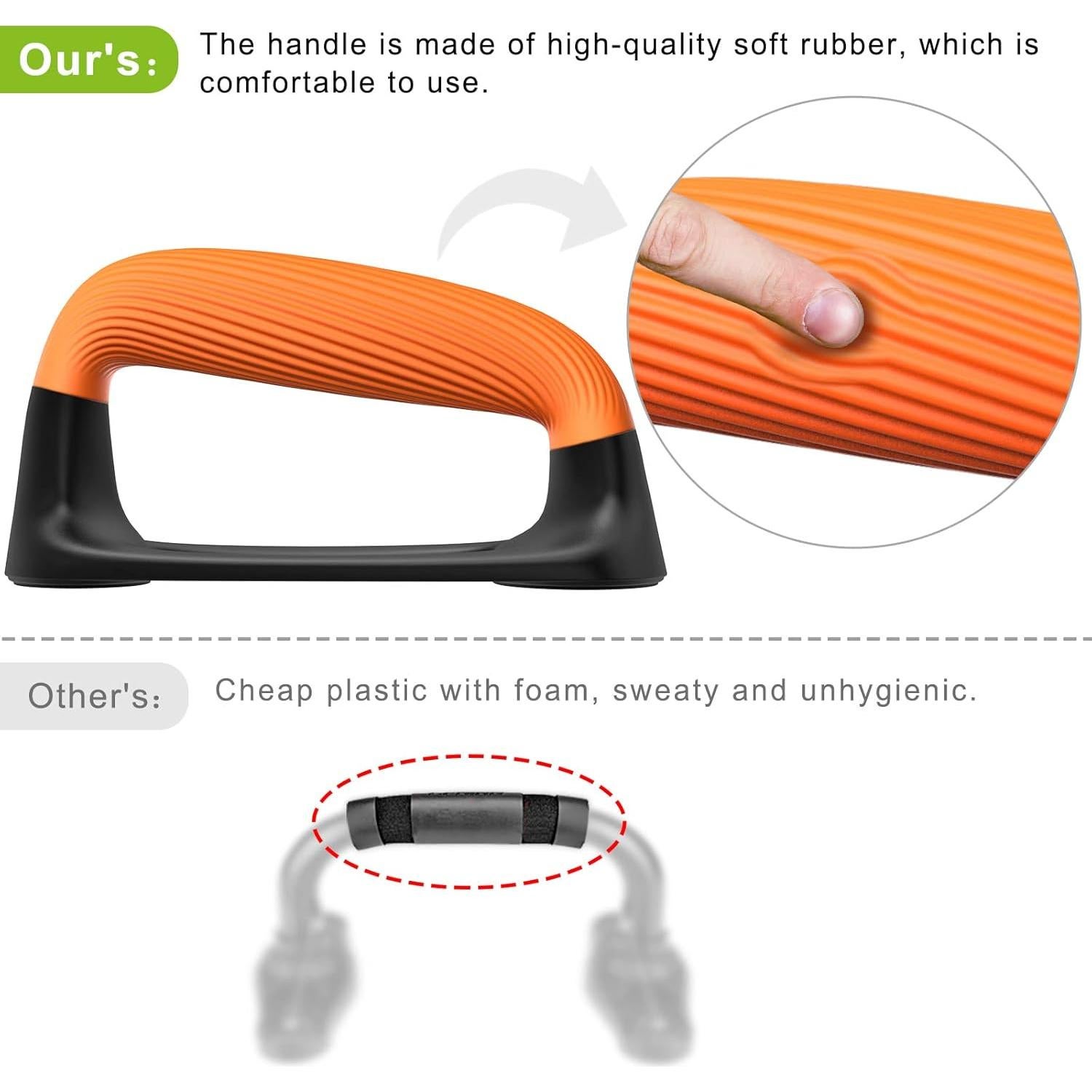 Barras de Flexiones Kipika con Mangos Ergonómicos Antideslizantes