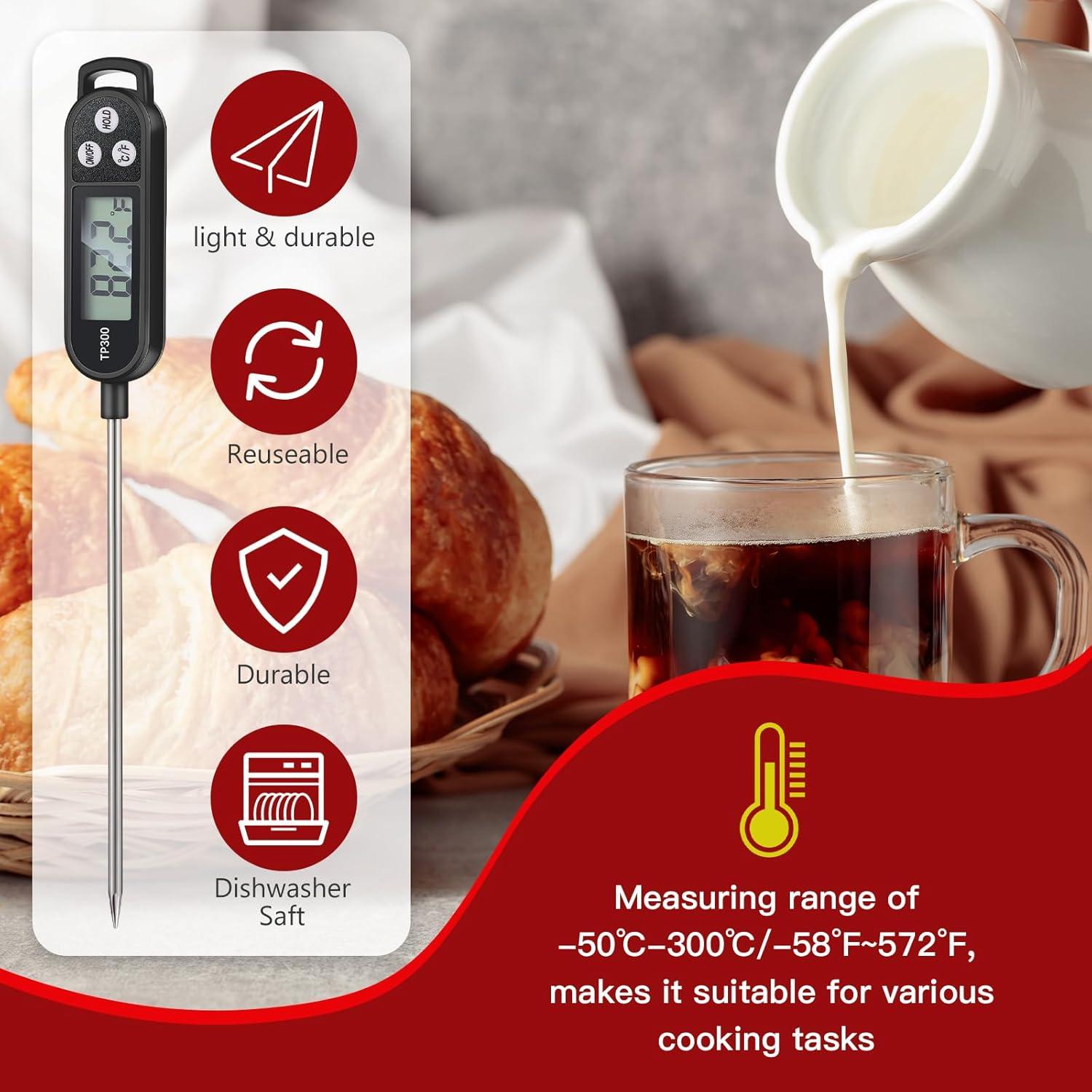 Termómetro Digital de Cocina Copkim 6 Piezas Sonda Instantánea