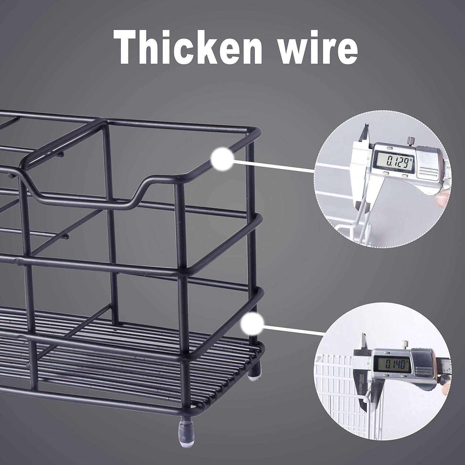 Soporte para Cepillos de Dientes Dseap Acero Inoxidable Negro 15x8x10cm