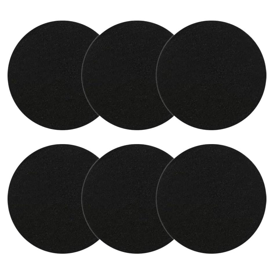 Filtro de Carbón Activado iUoczi 18.4 cm Redondo Paquete de 6