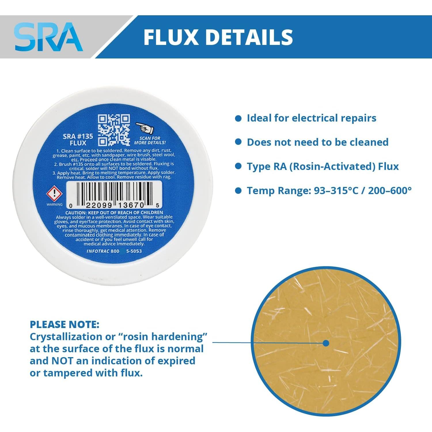 Flux de Soldadura SRA 135 en Pasta de Resina 56.6g