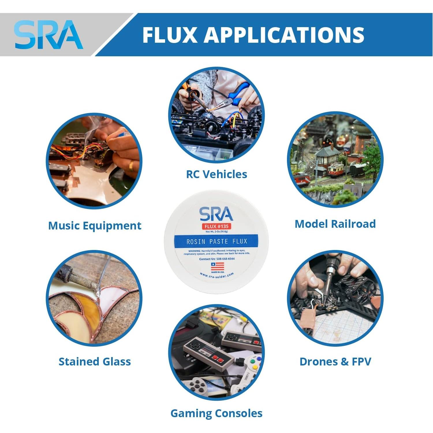 Flux de Soldadura SRA 135 en Pasta de Resina 56.6g