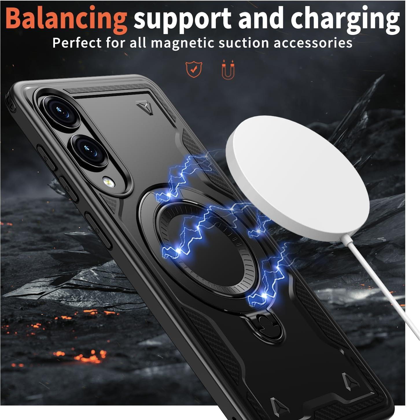 Funda Magnética COTDINFOR para Samsung Galaxy S25 Edge Negra