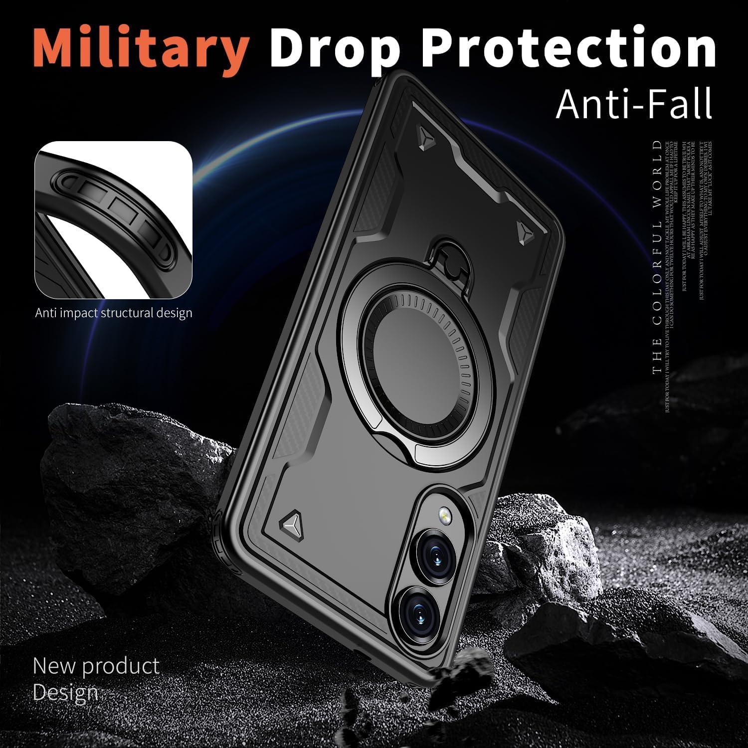 Funda Magnética COTDINFOR para Samsung Galaxy S25 Edge Negra