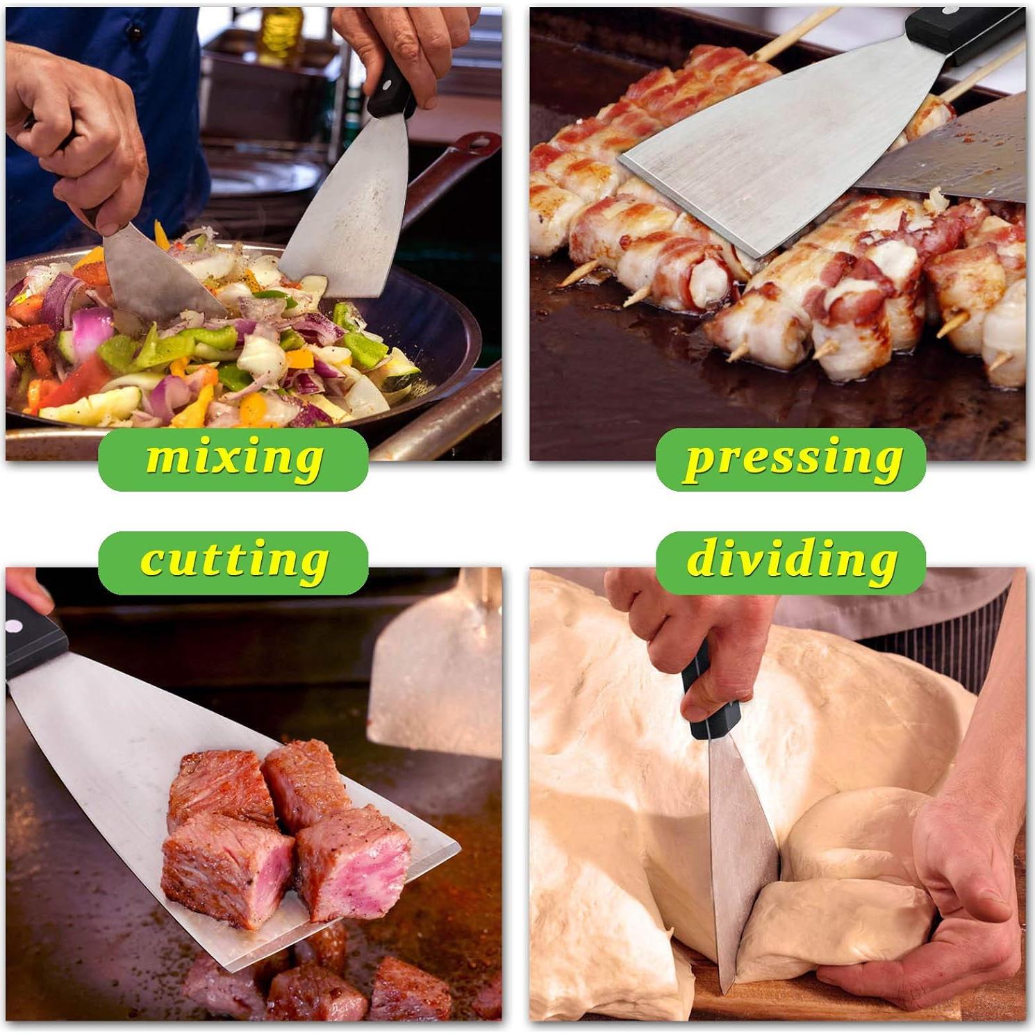 Raspador de Plancha HaSteeL 2 Pcs Acero Inoxidable 24.13cm