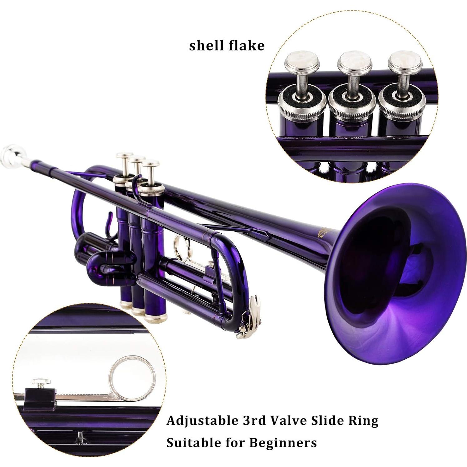 Trompeta Bb EASTROCK Estándar con Estuche y Accesorios