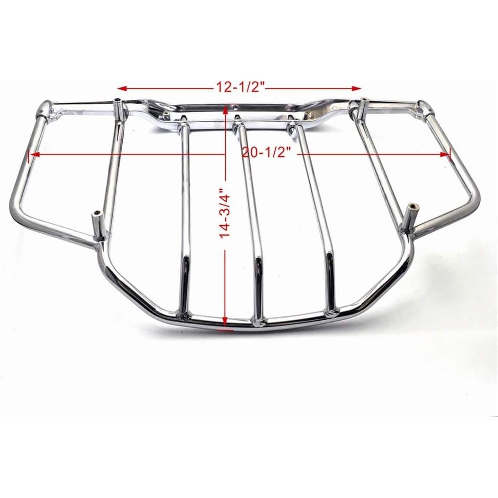 Soporte de Equipaje Cromado HTTMT para Harley Tour Pak 1993-2013